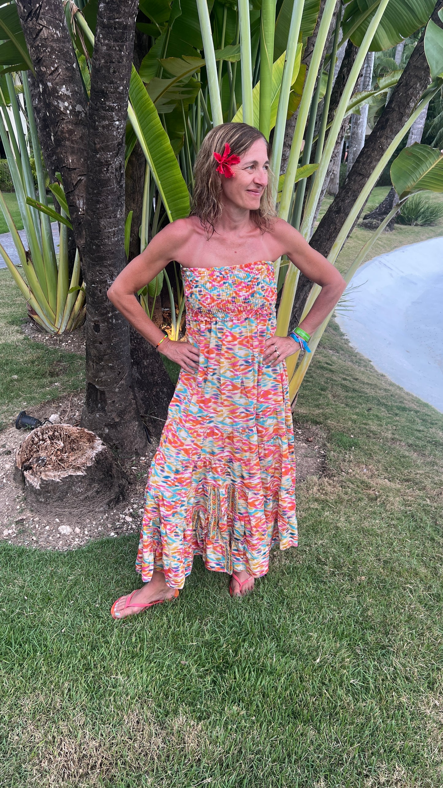 Robe 2en1 "BUSTIER" orange