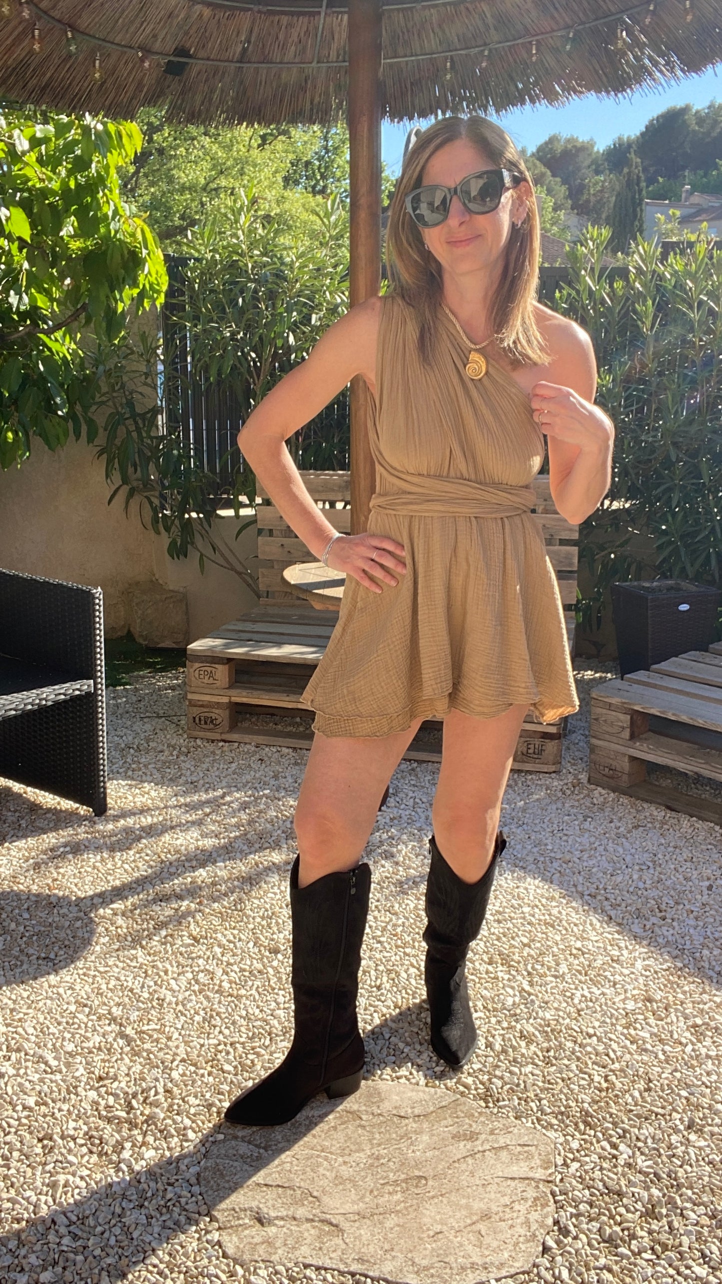 Robe combi-short multi-position "Camel"
