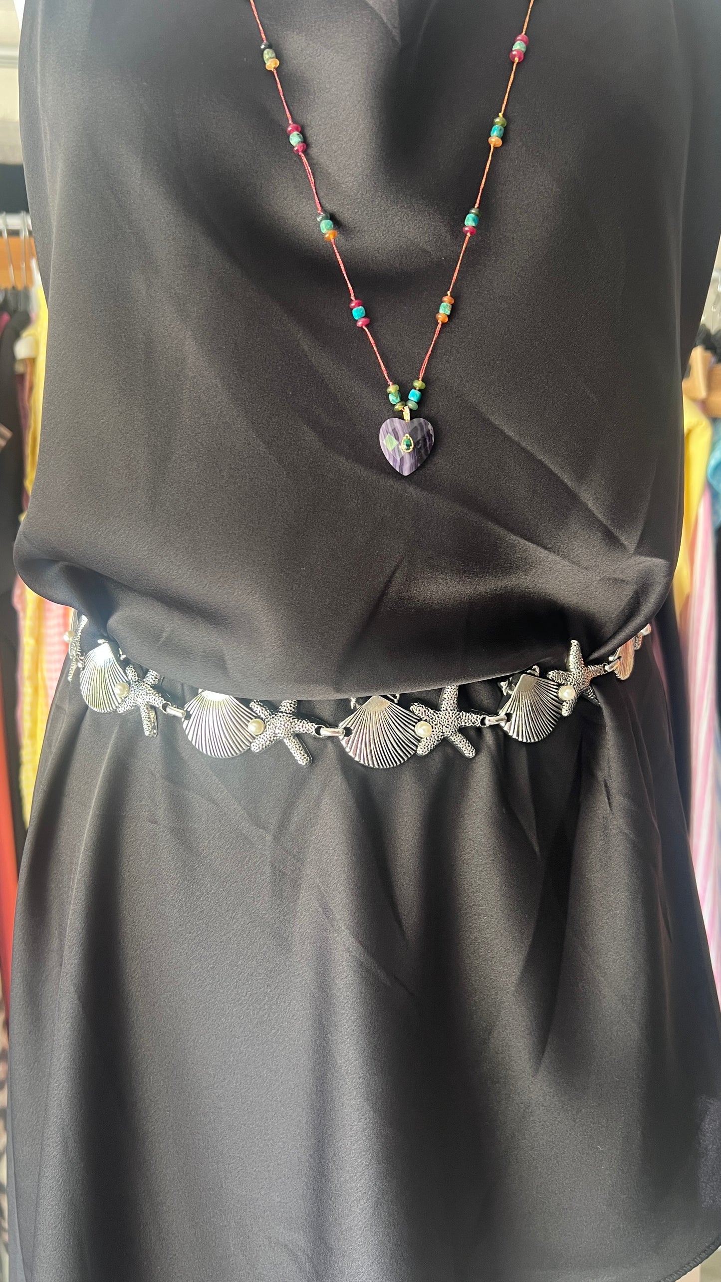 CEINTURE BIJOUX ARGENTE COQUILLAGE