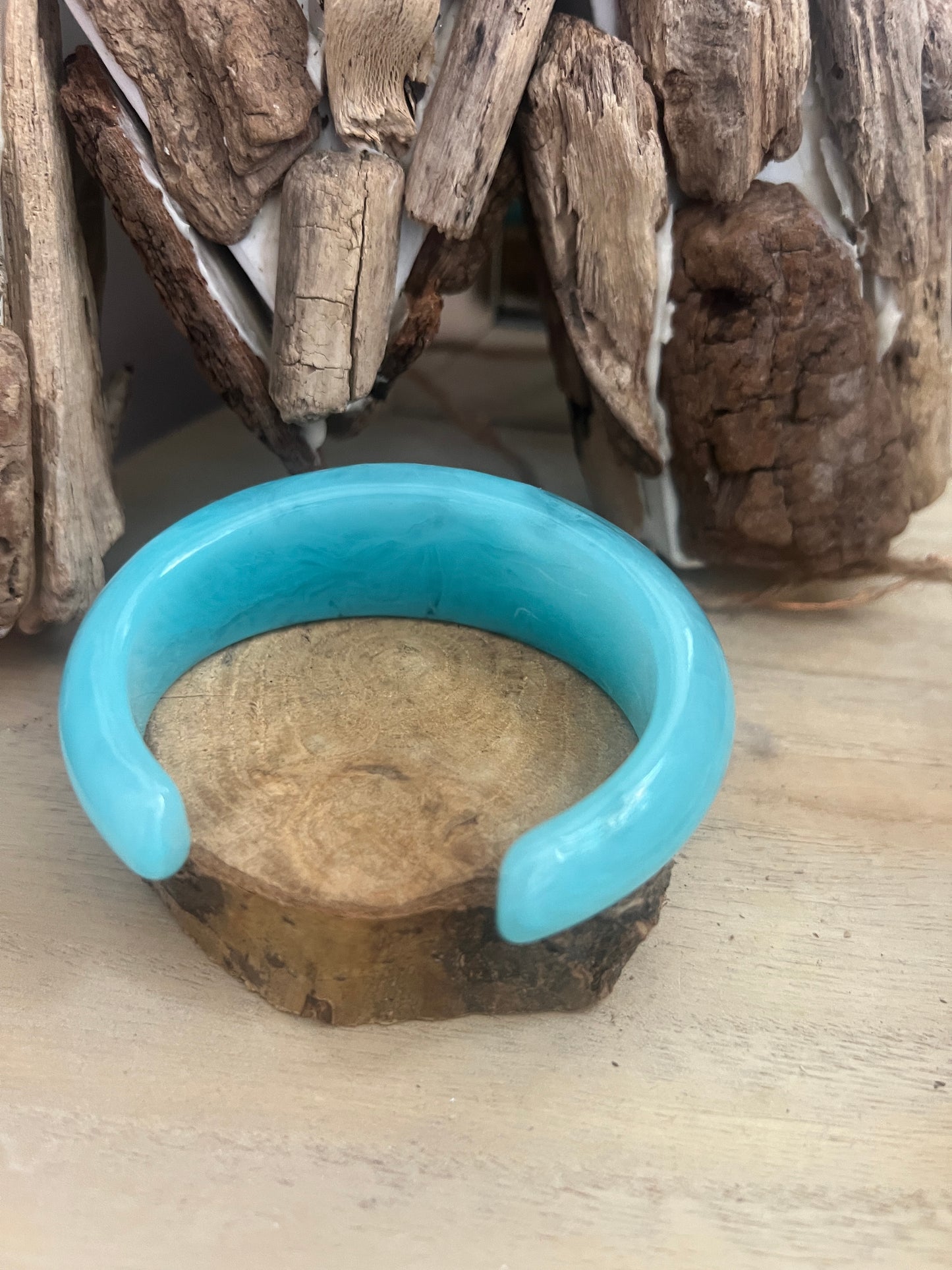 JONC OUVERT BLEU TURQUOISE