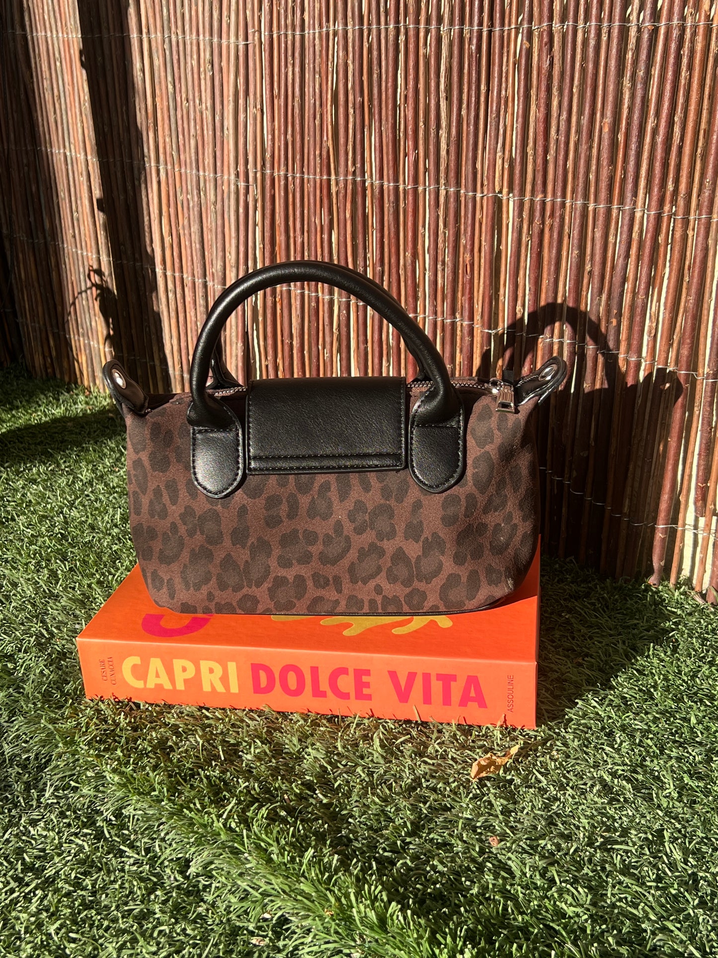 Mini sac léopard "Noir"
