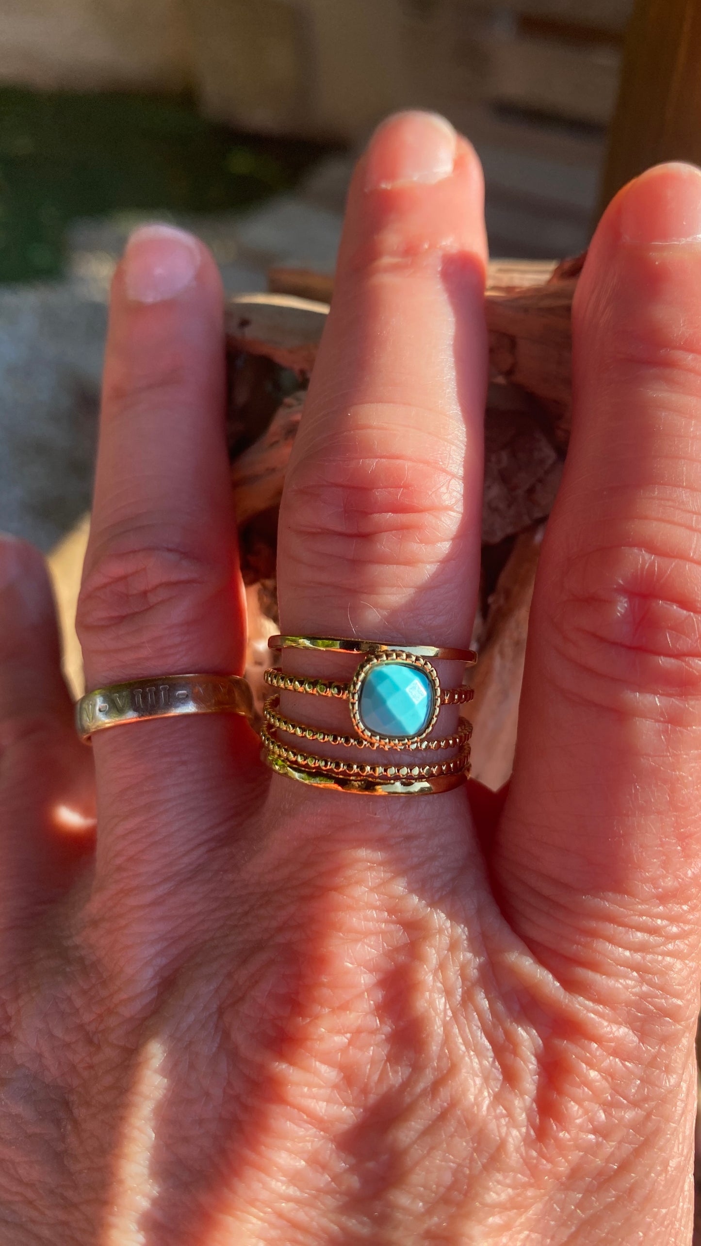 Bague doré "Azur"