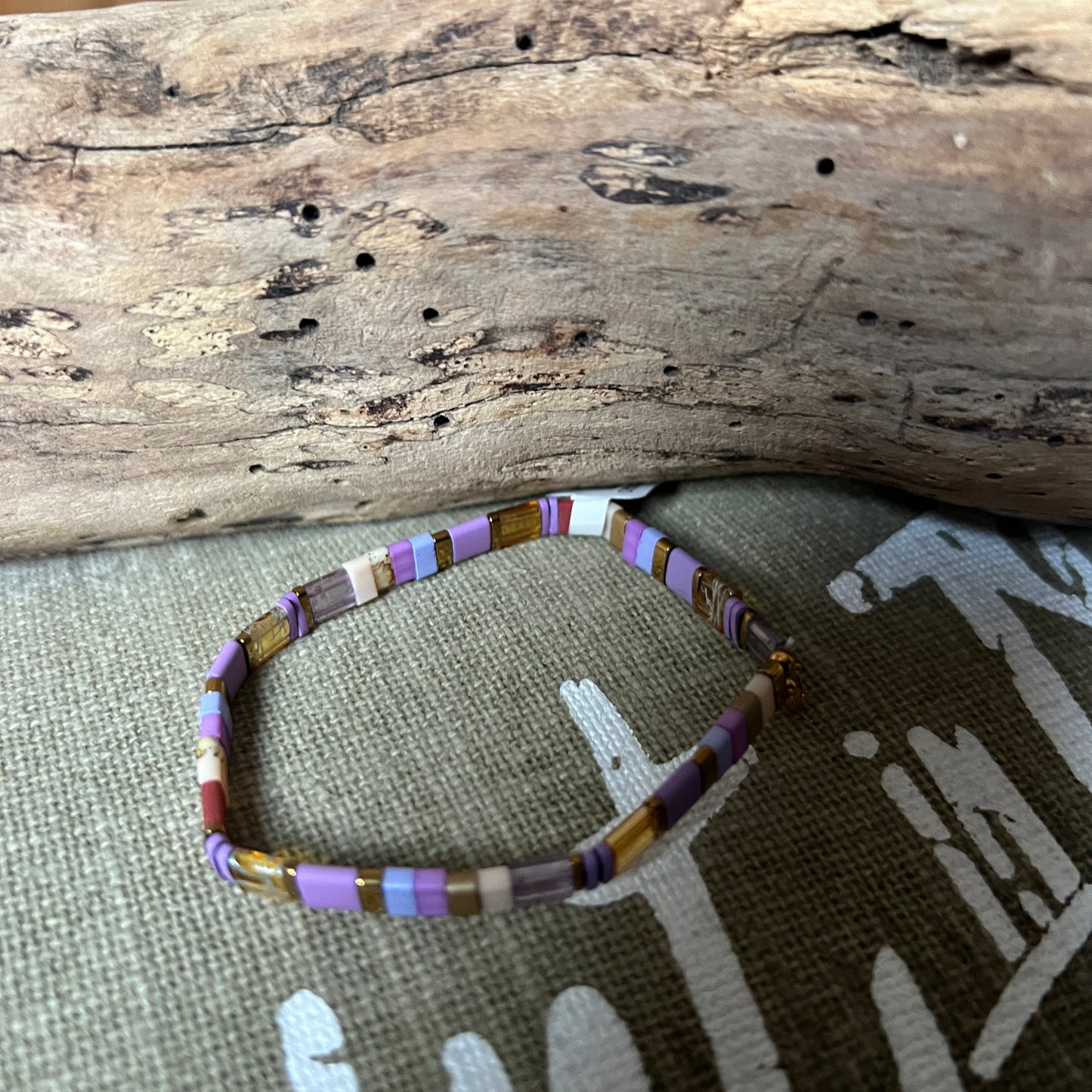 BRACELET PERLES CARREES