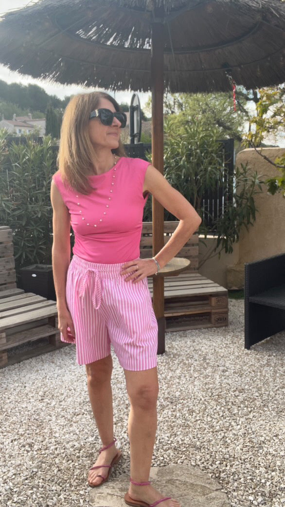 Body fuchsia dos nu "Bella"