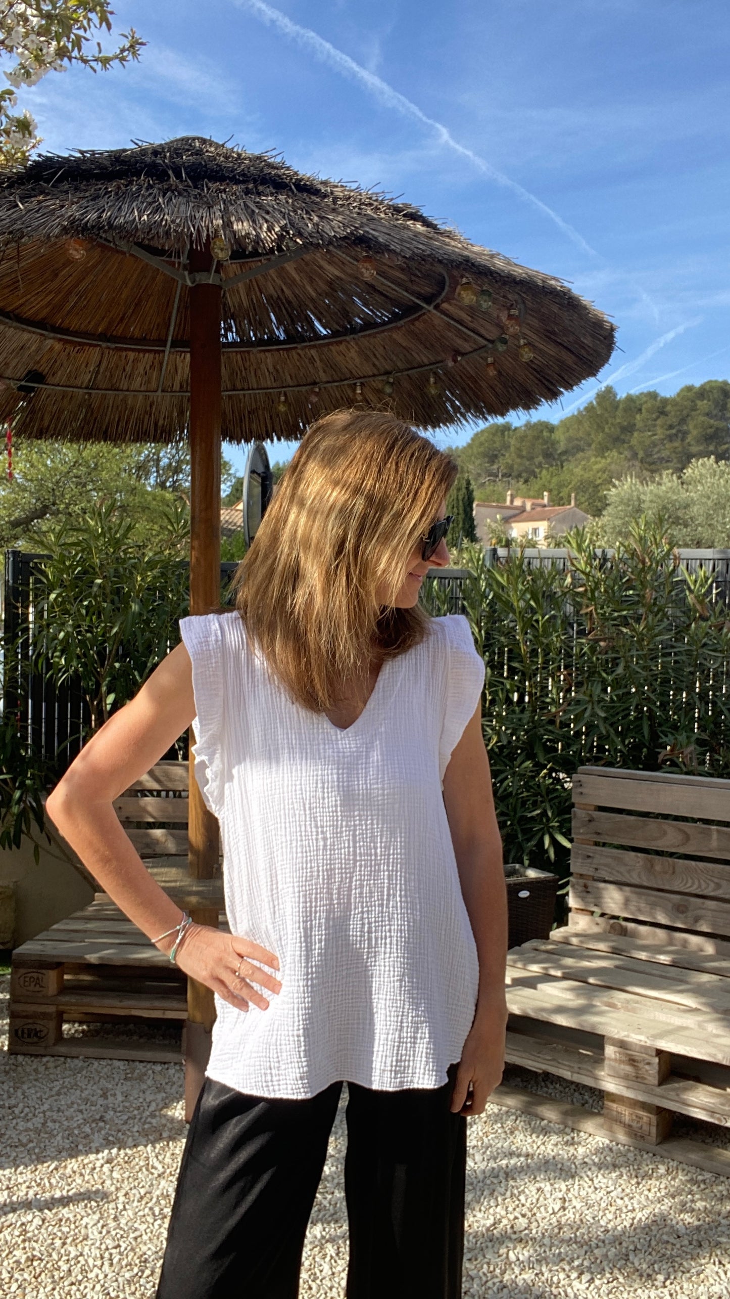 Top blanc Andrea