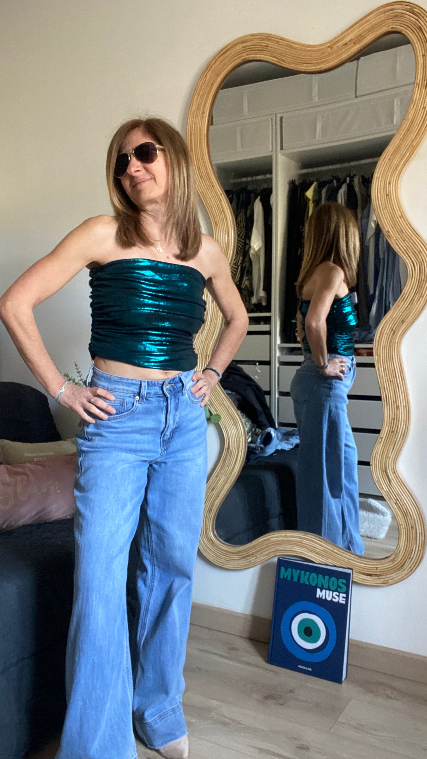 Top bleu brillant Kelly