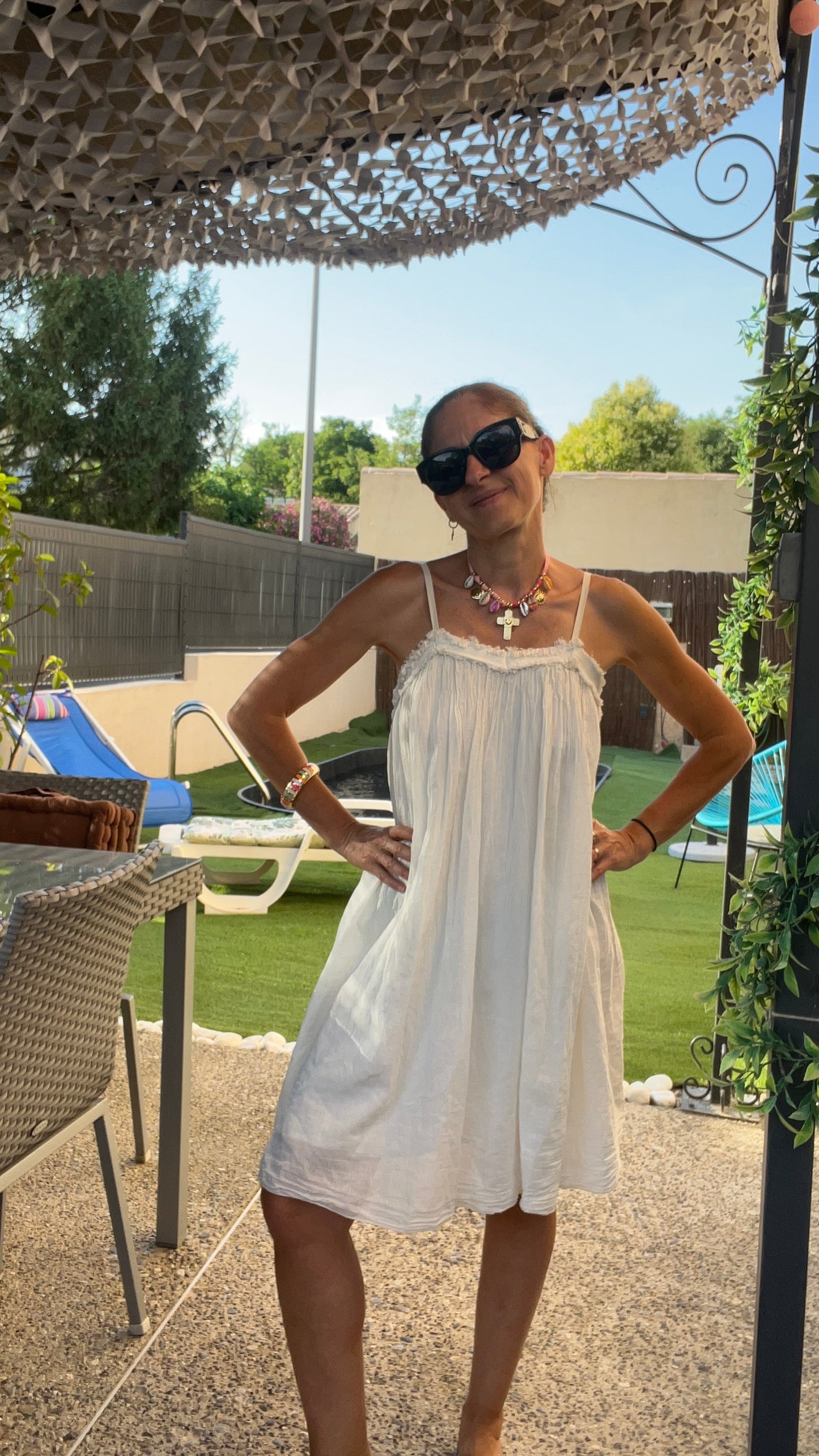 Robe blanc cassé "NUAGE"