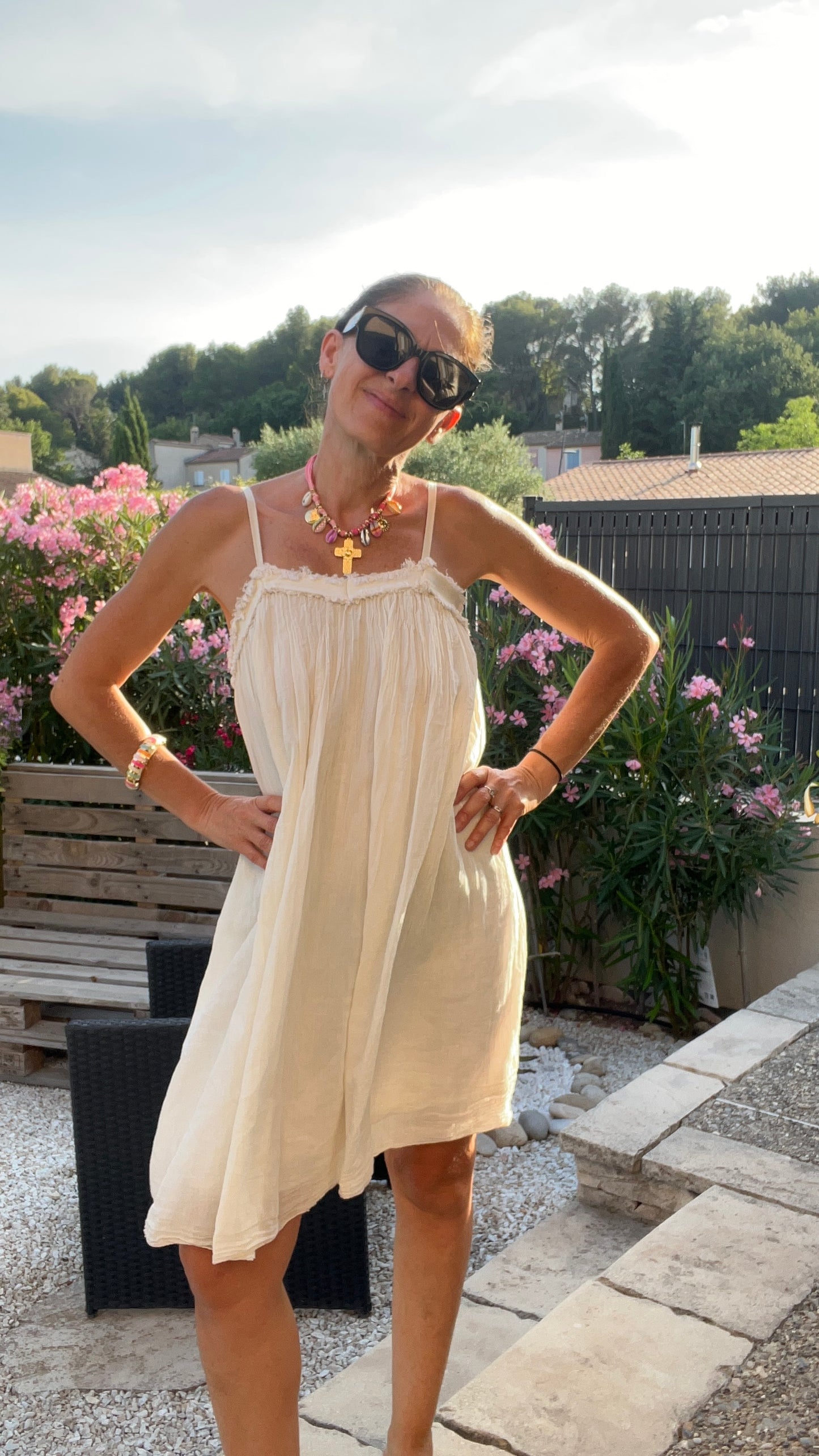 Robe blanc cassé "NUAGE"