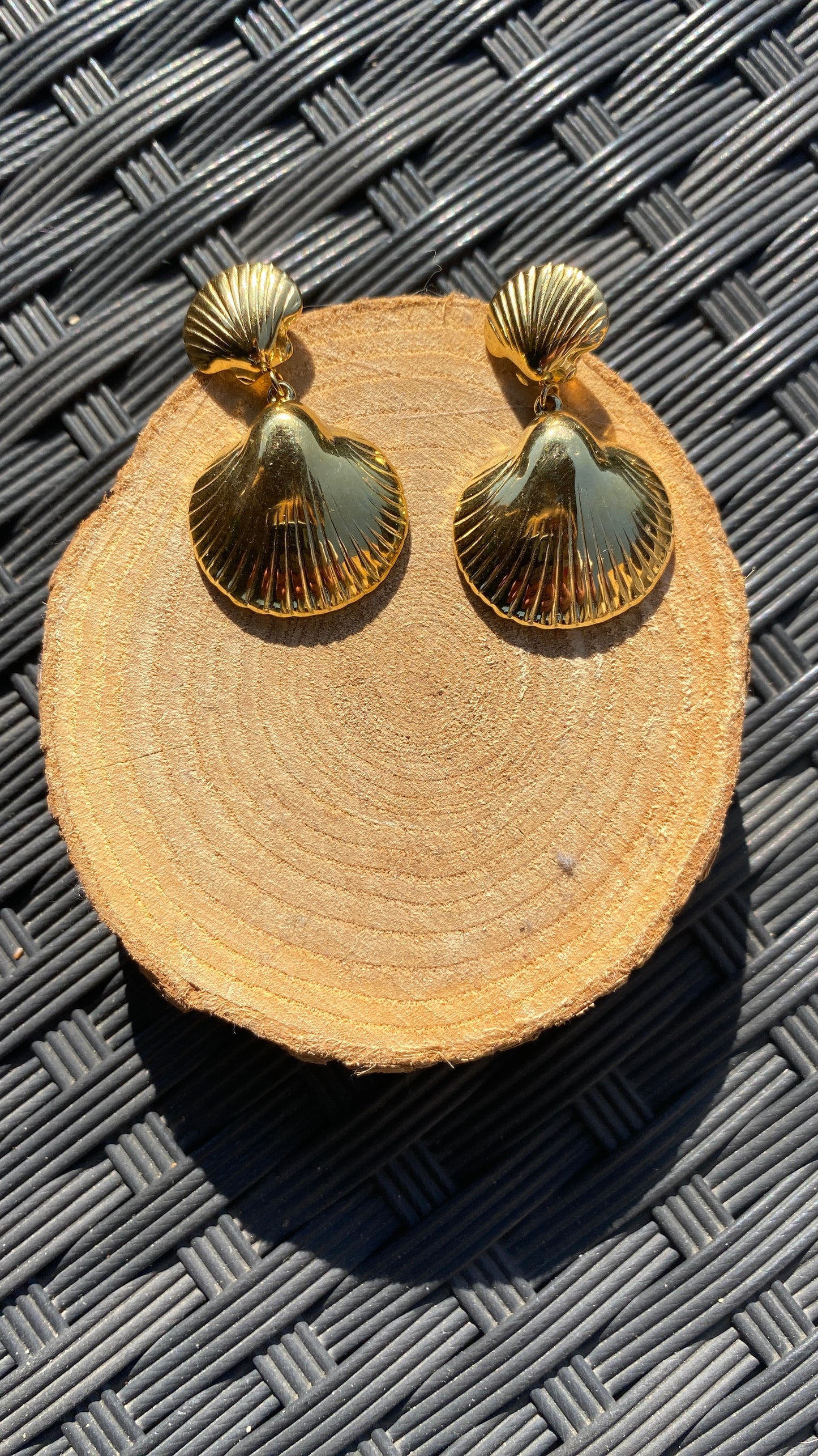 Boucles d'oreilles pendantes "Coquillages"