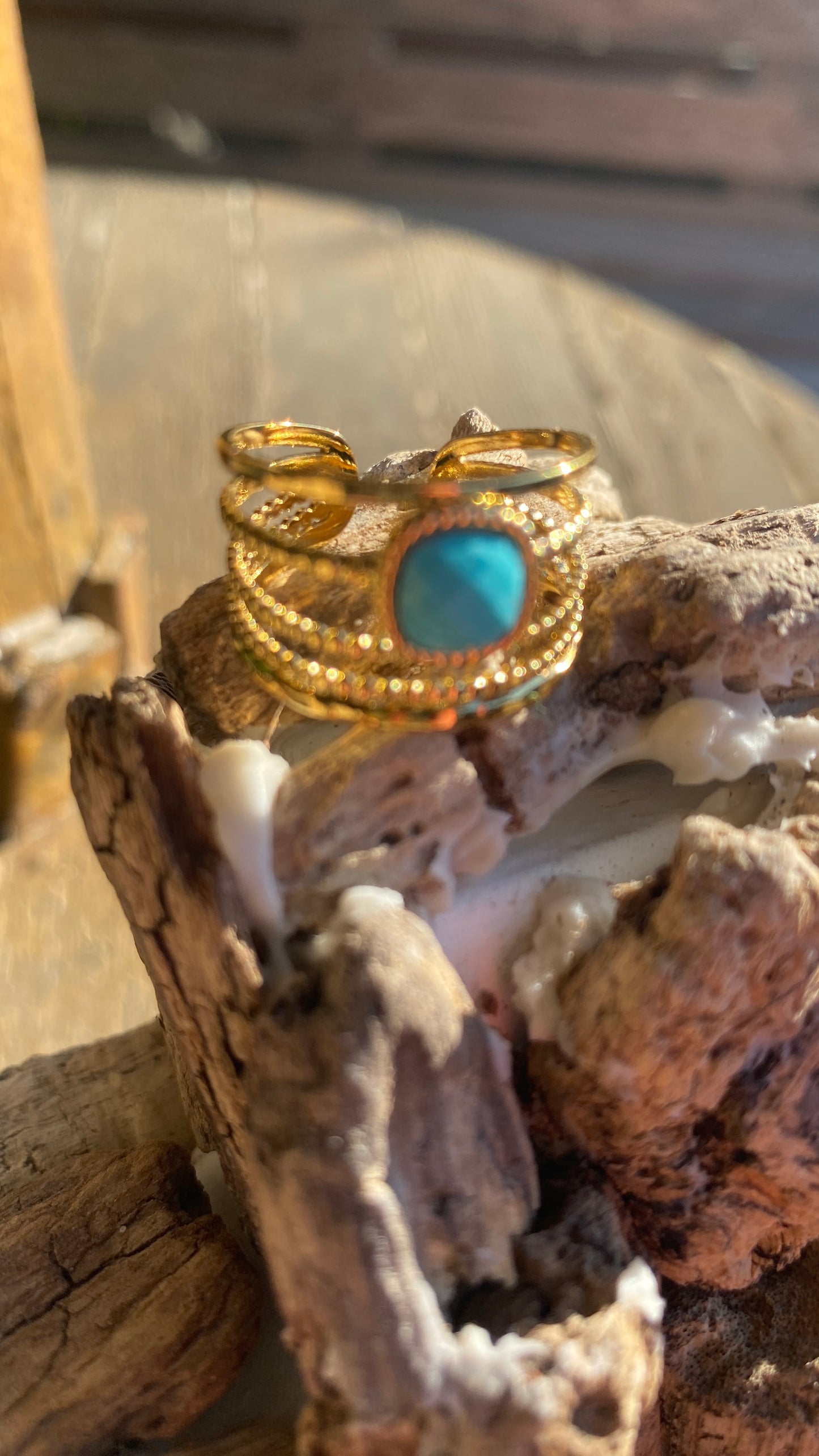 Bague doré "Azur"
