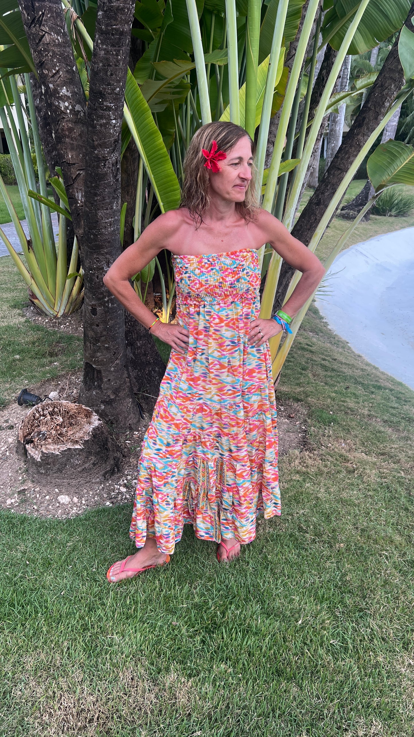 Robe 2en1 "BUSTIER" orange