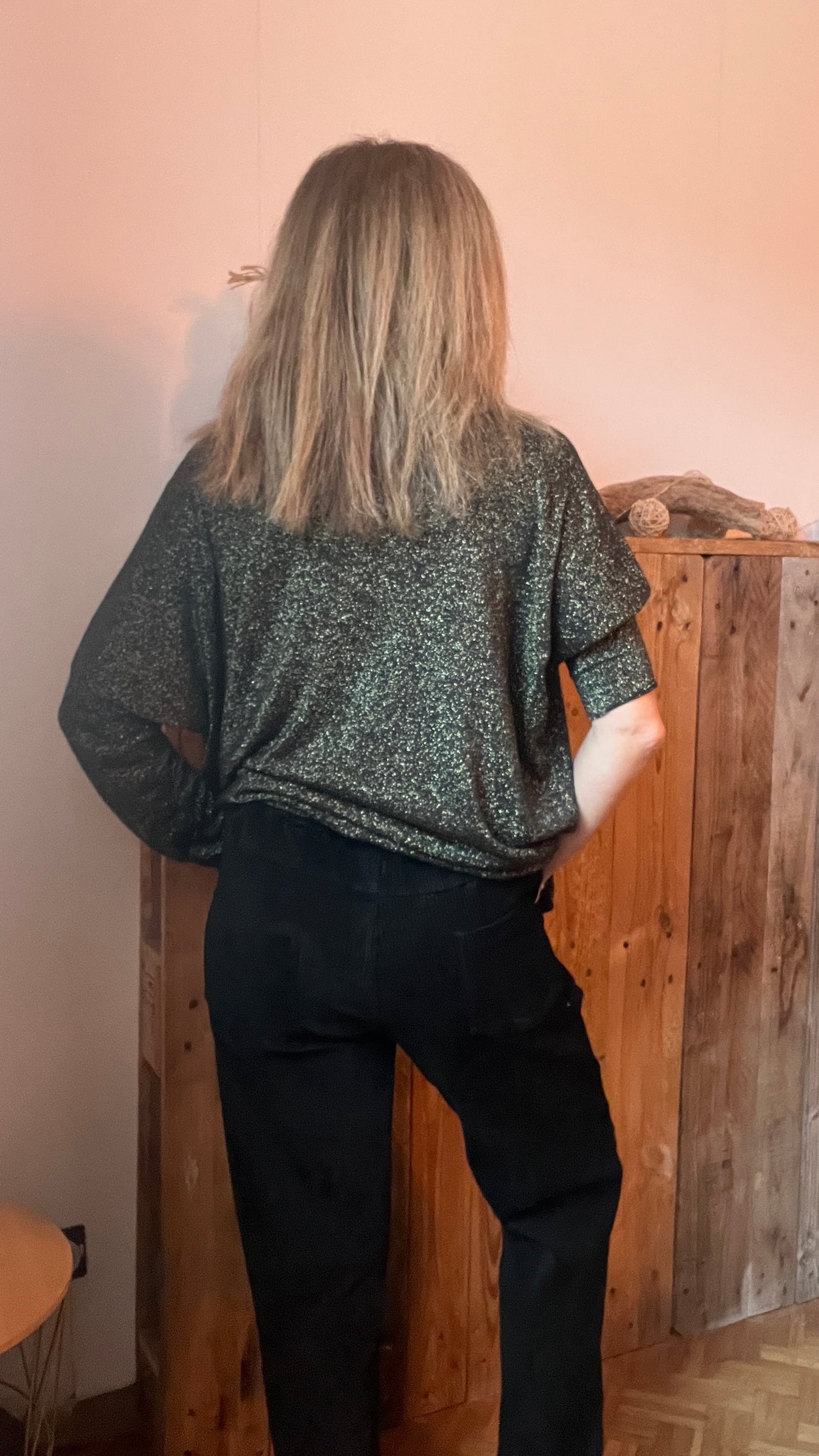 PANTALON VELOURS NOIR