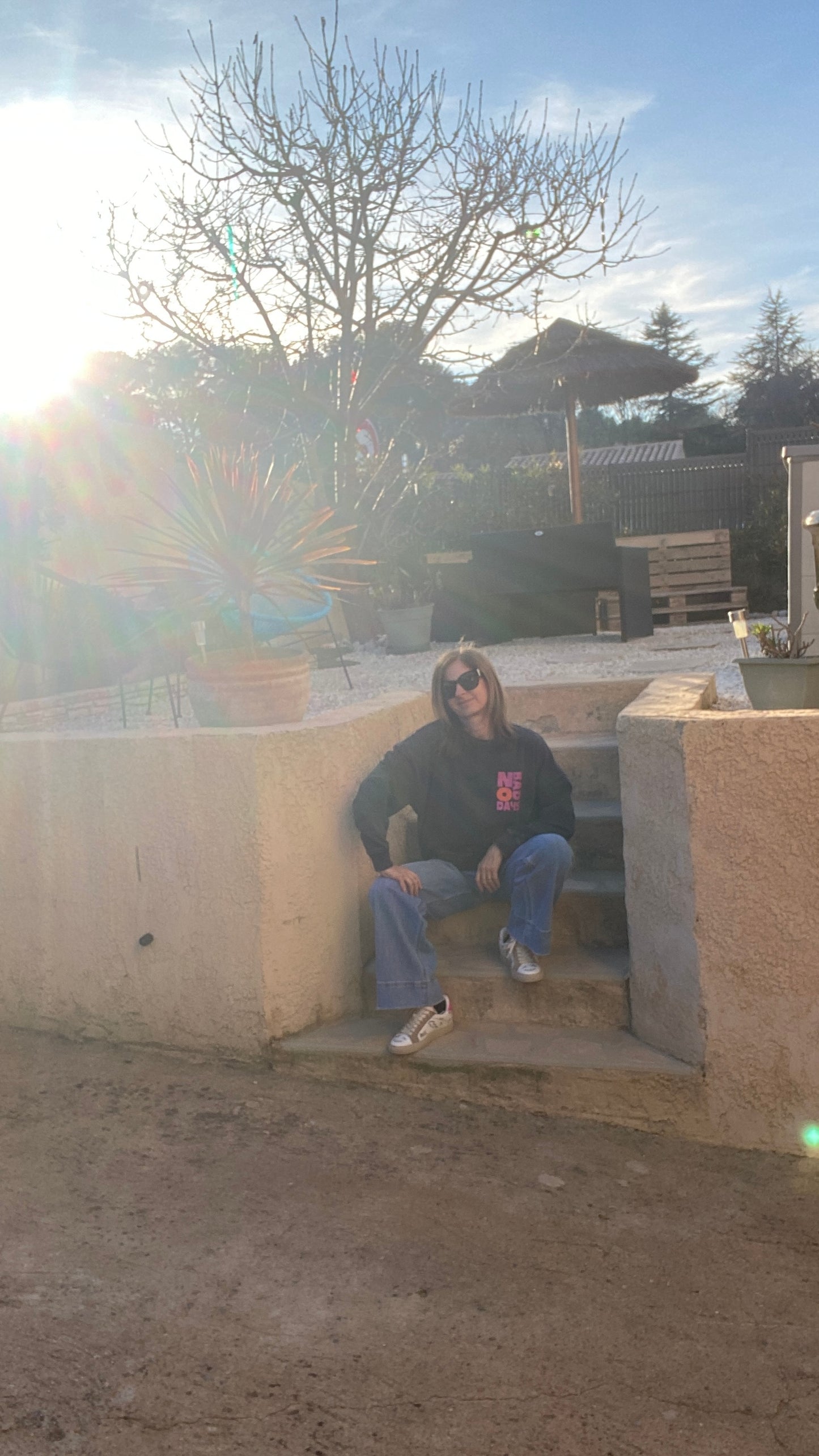 Sweat gris "No Bad Days"