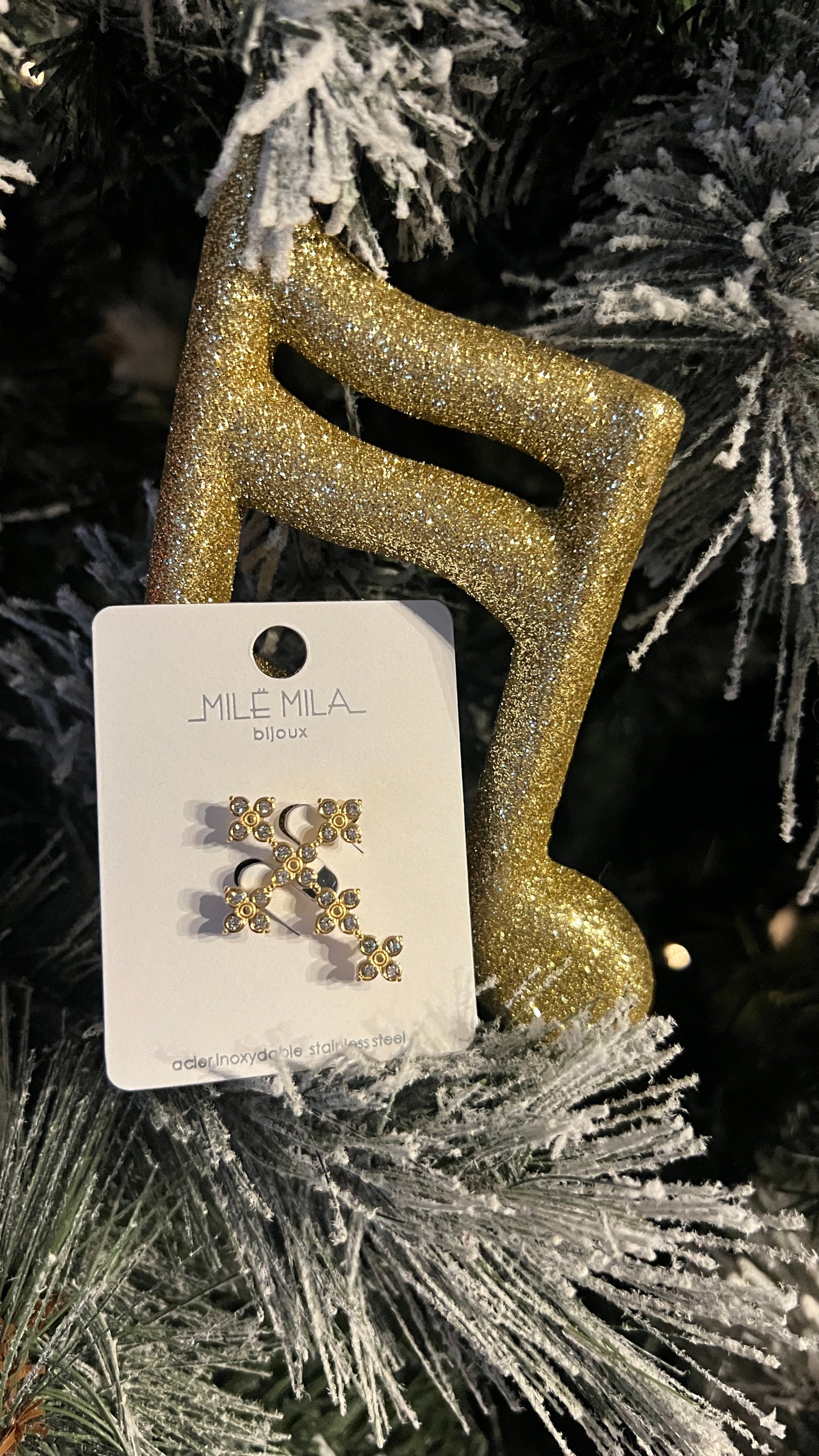 BROCHE DOREE CROIX MILE MILA