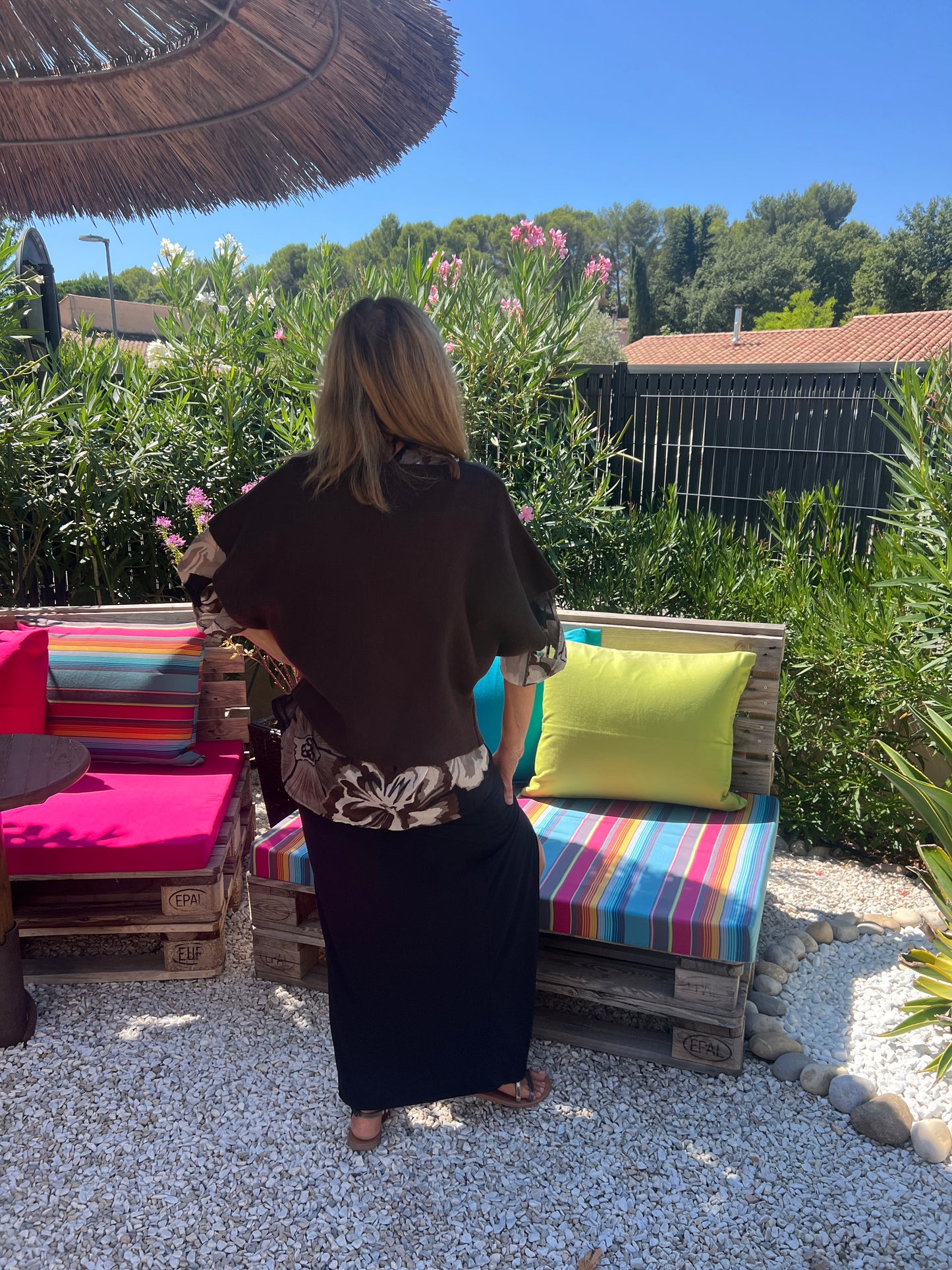 VESTE CHOCOLAT MANCHES COURTES "ELEGANCE"