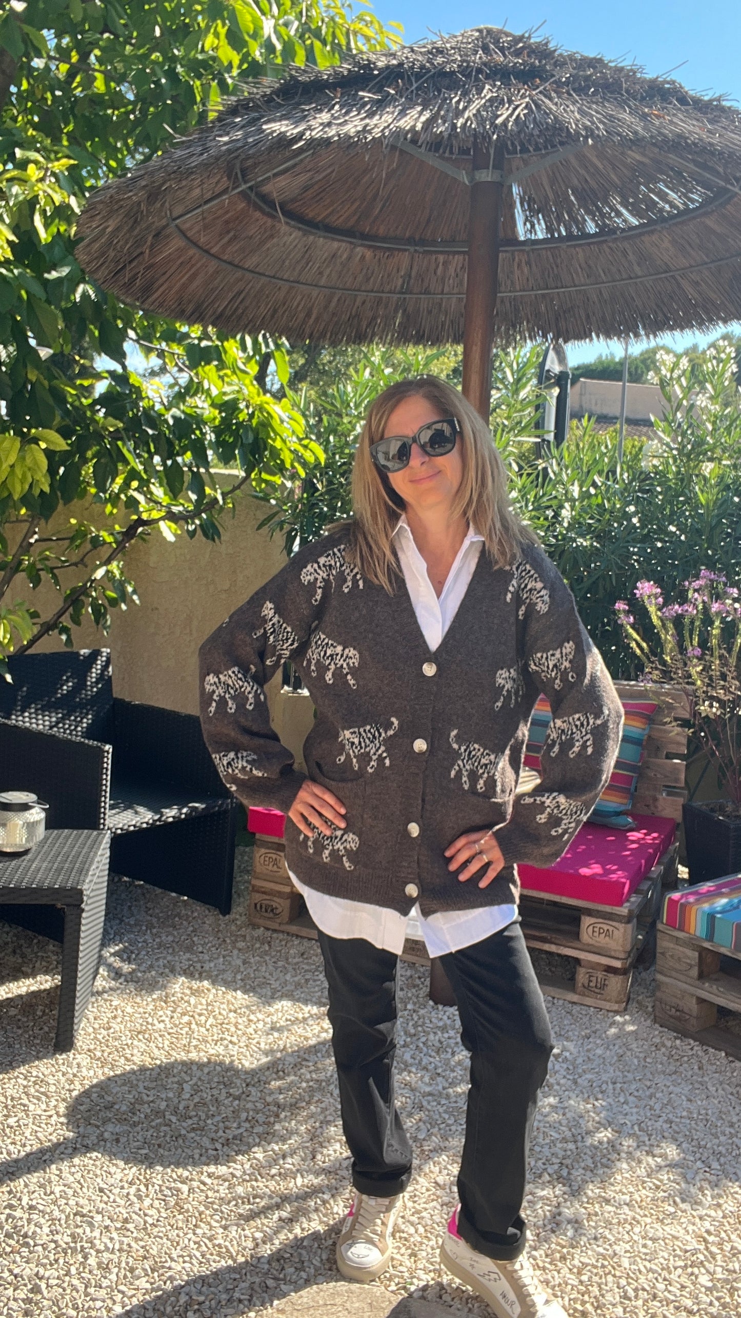 GILET CHOCOLAT "PANTHERE"