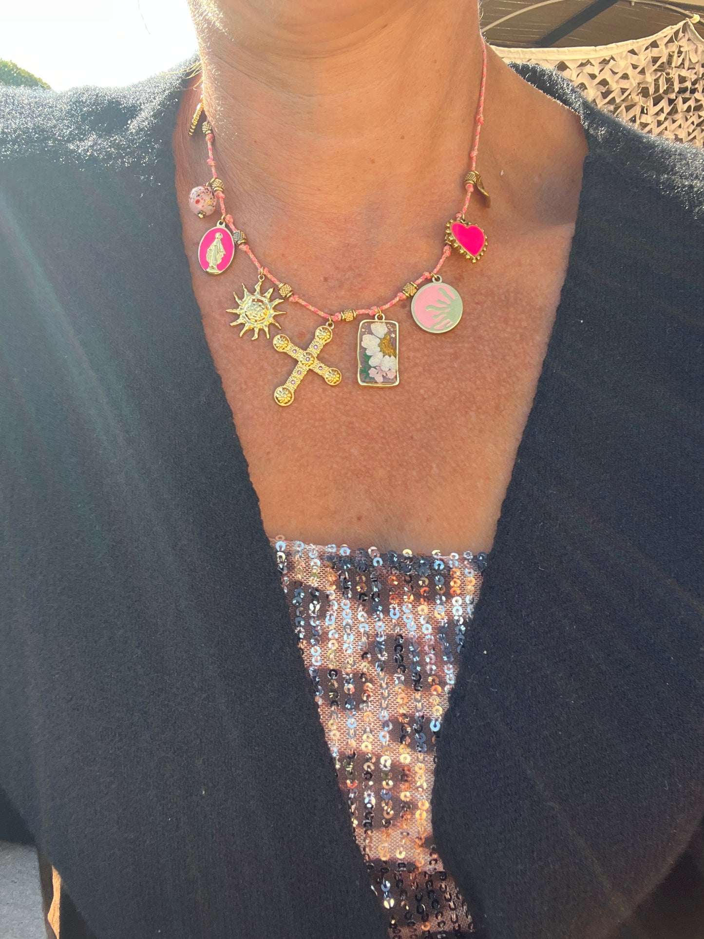 Collier rose "milë & mila"