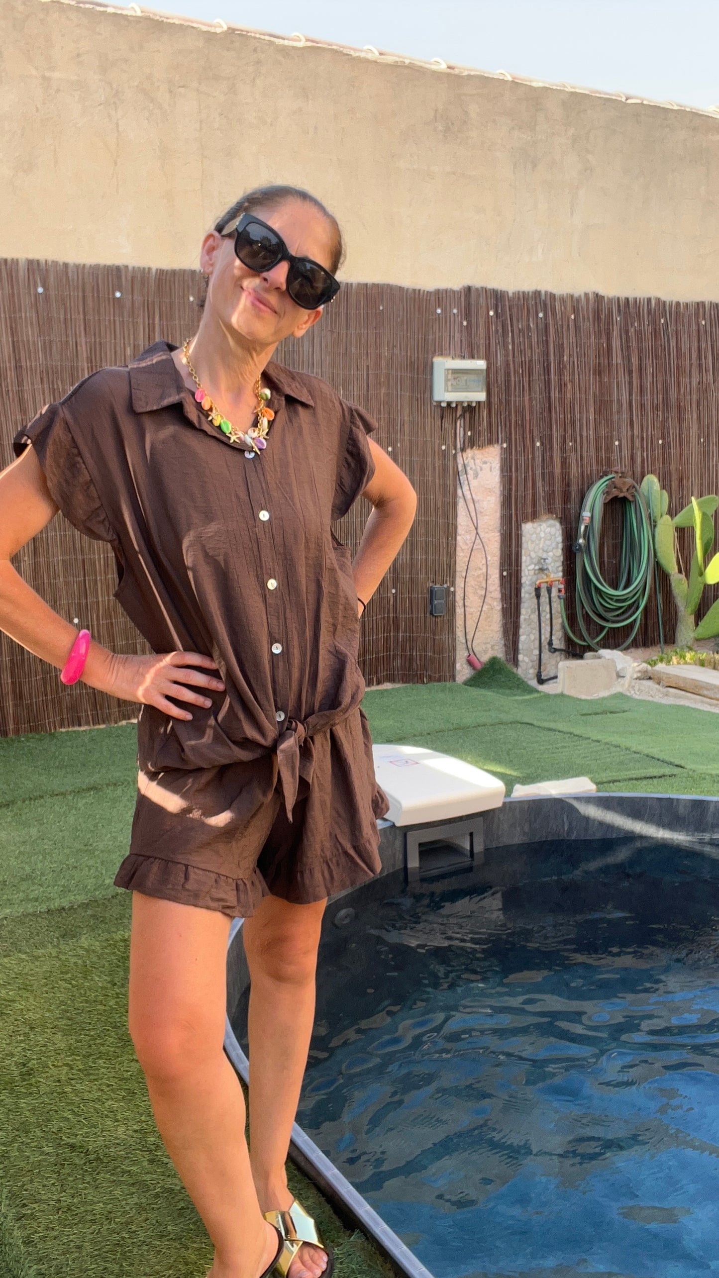 Jupe-Short Chocolat