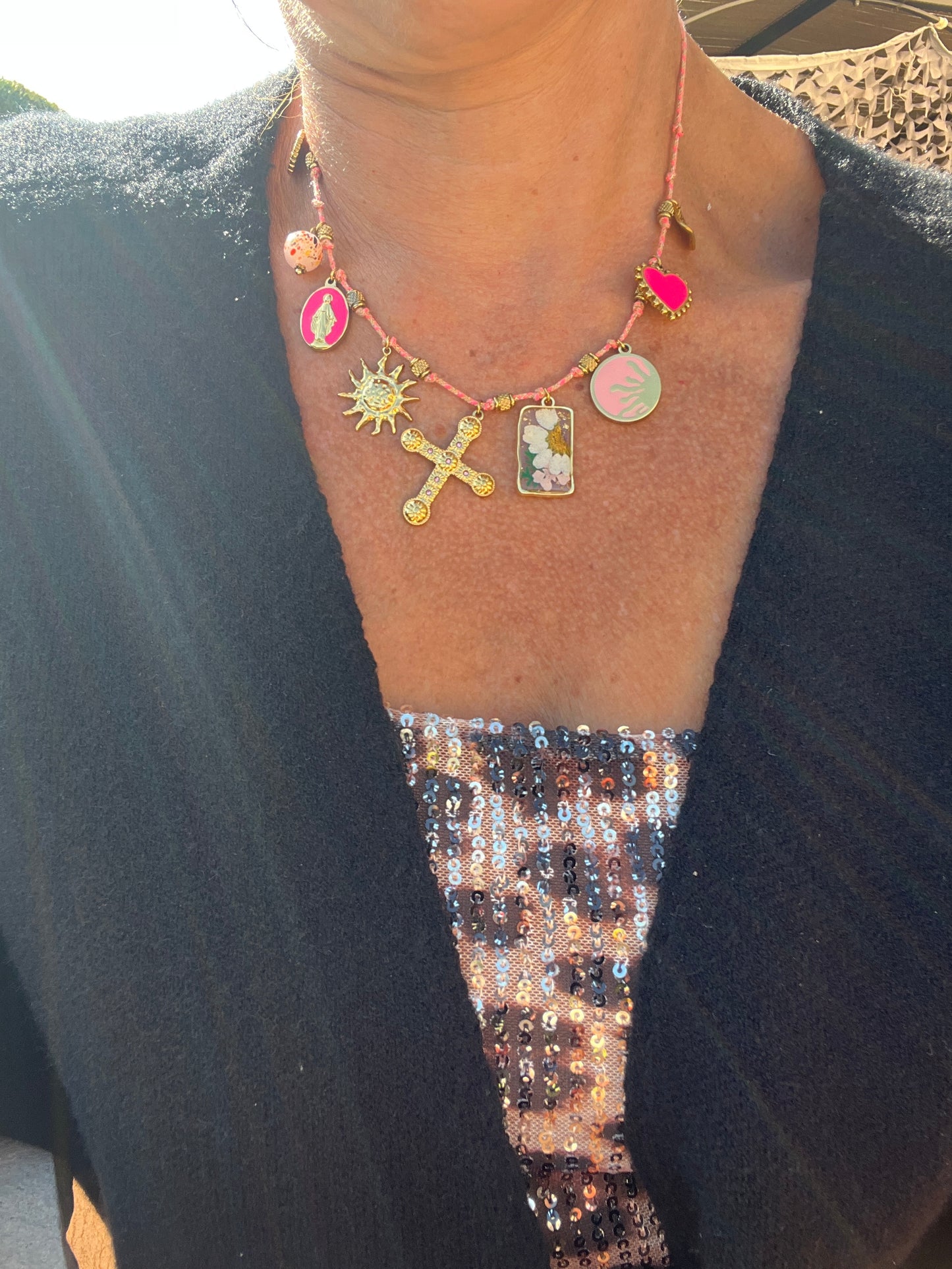 Collier rose "milë & mila"