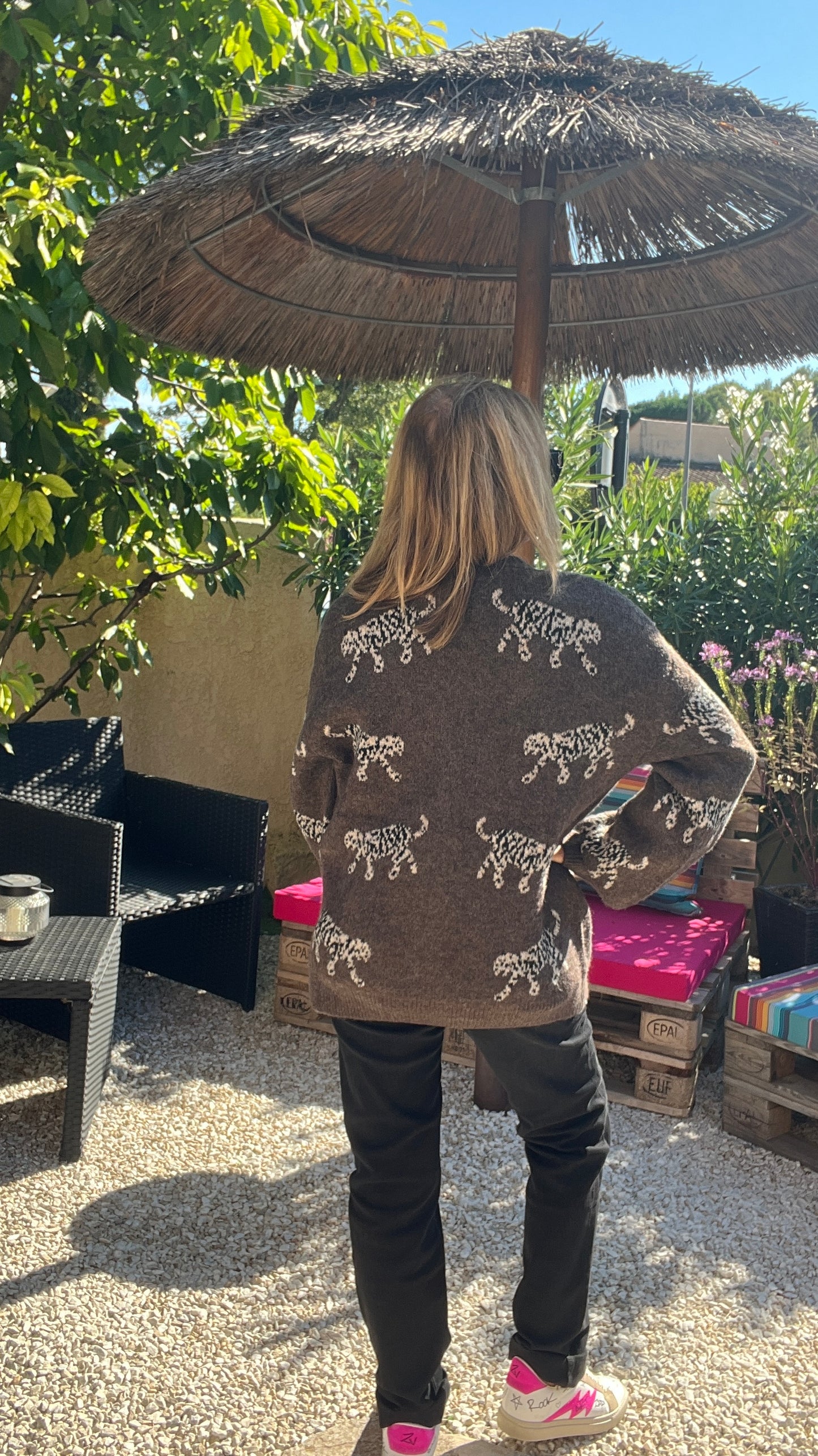 GILET CHOCOLAT "PANTHERE"