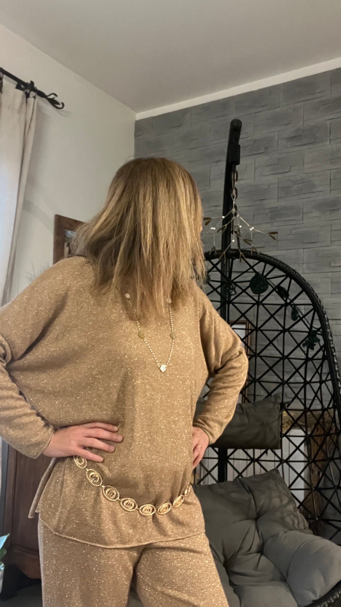 TUNIQUE PAILLETTES DORE