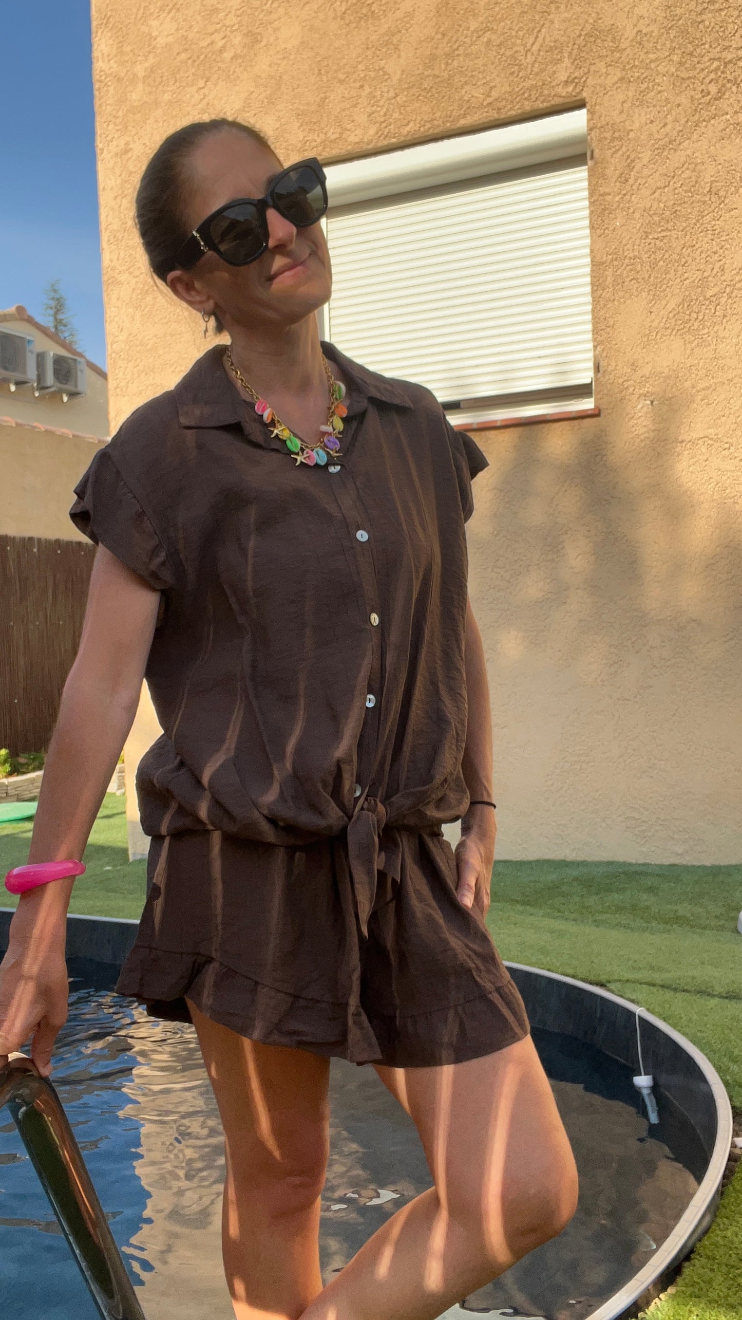Jupe-Short Chocolat