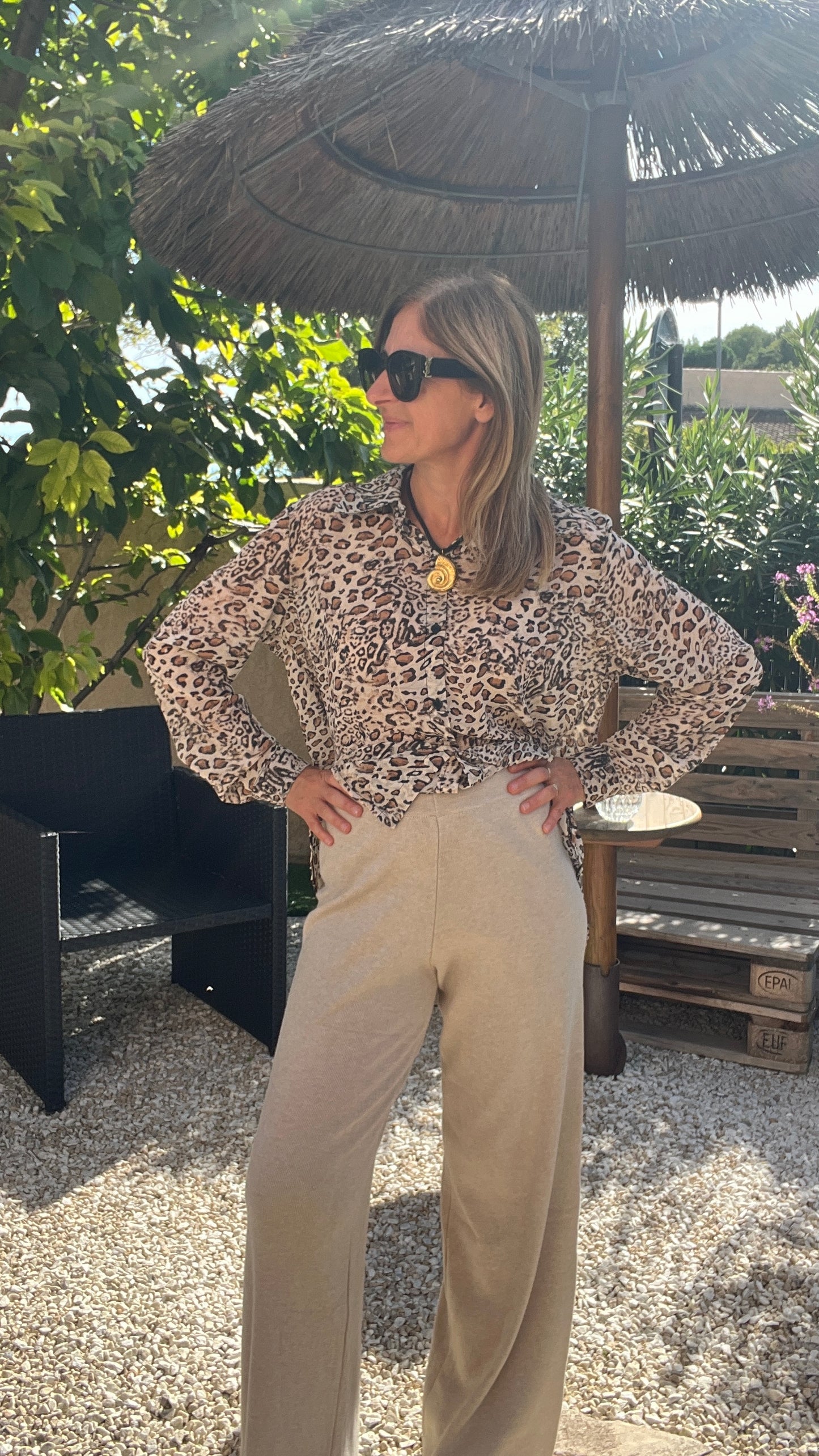 PANTALON BEIGE FLUIDE