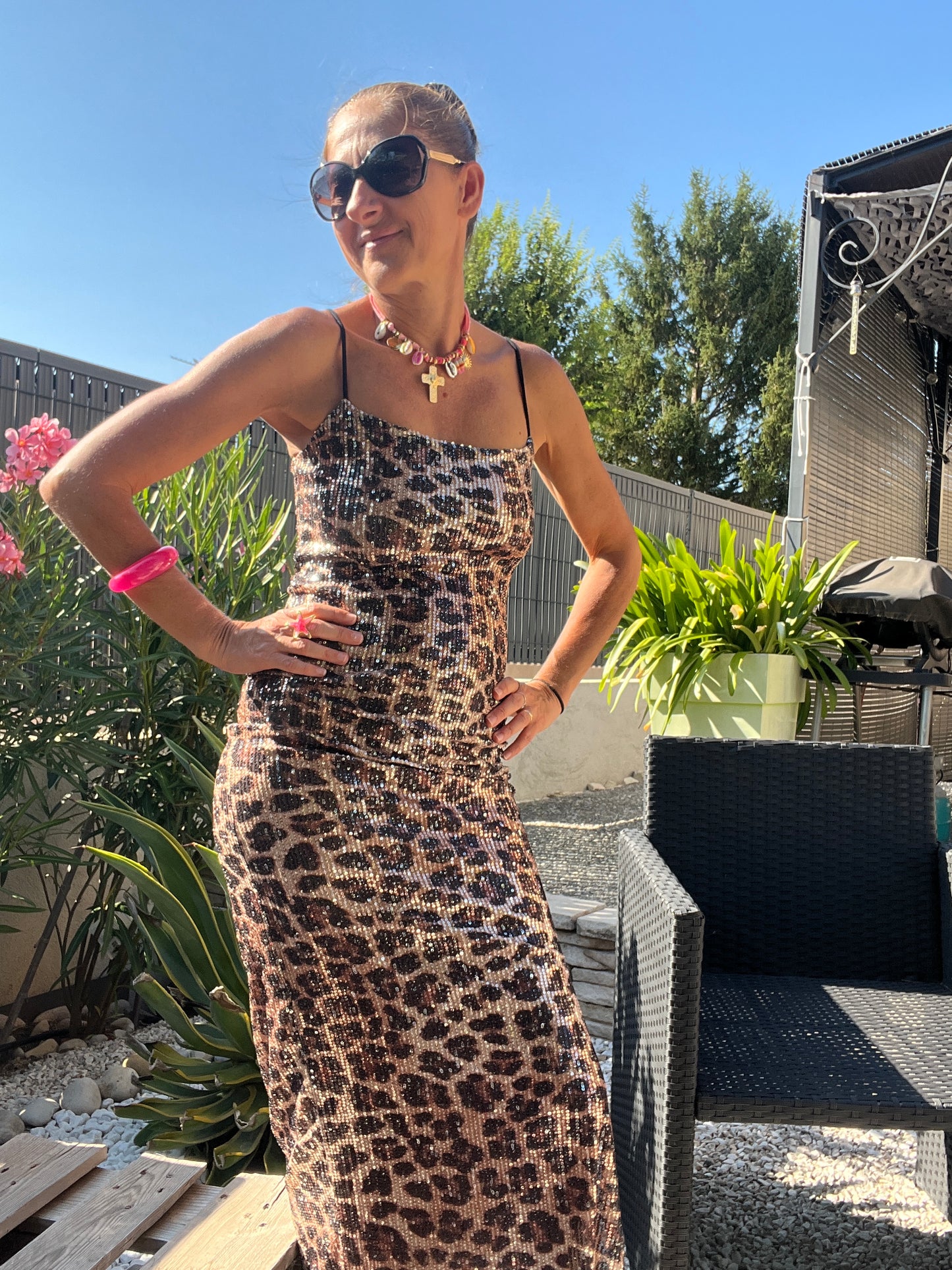 Robe longue "Léopard"