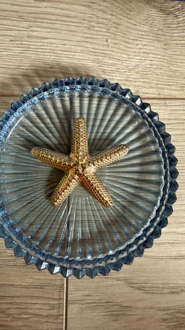 Broche dorée "étoile de Mer"