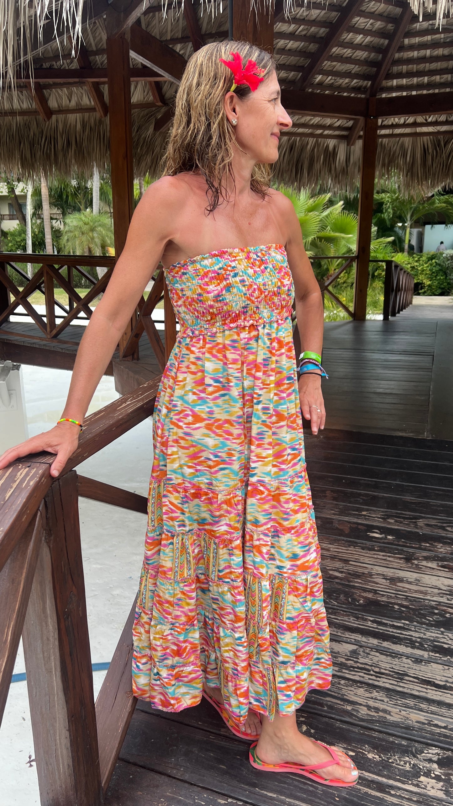 Robe 2en1 "BUSTIER" orange