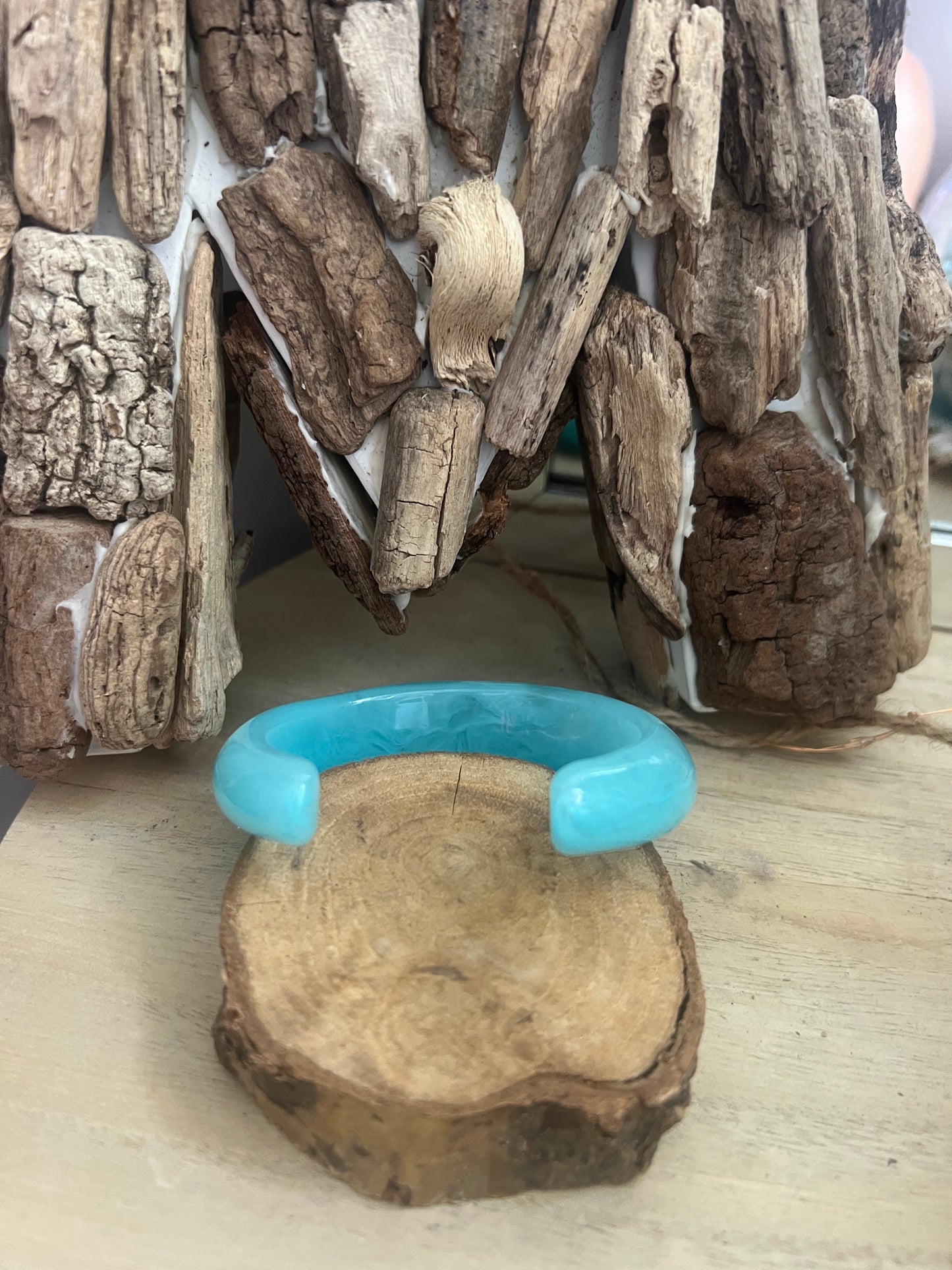 JONC OUVERT BLEU TURQUOISE
