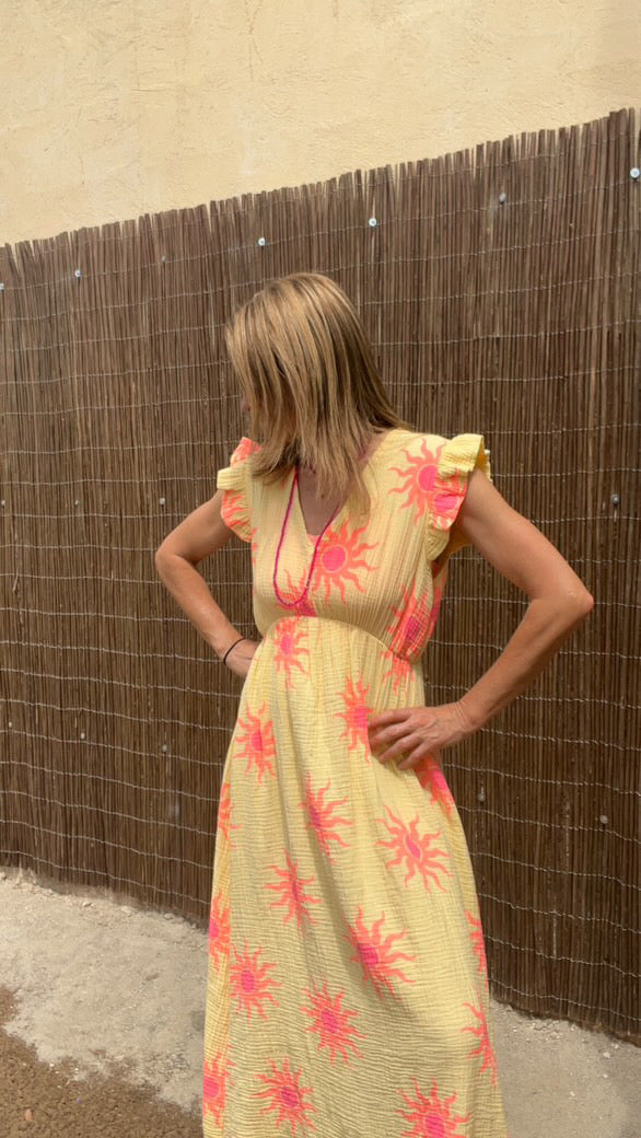 Robe jaune/orange "Soleil"