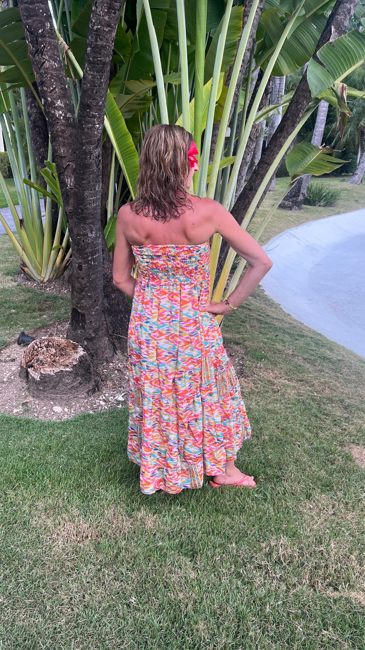 Robe 2en1 "BUSTIER" orange