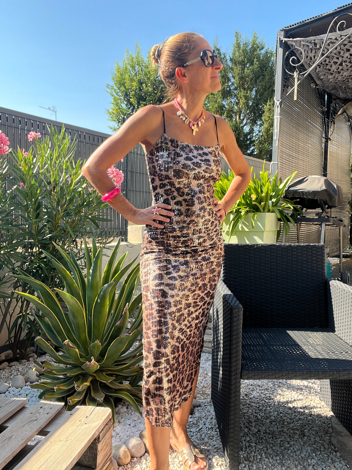 Robe longue "Léopard"