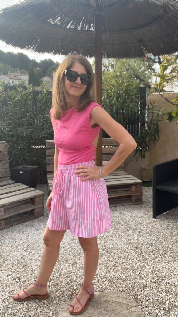 Body fuchsia dos nu "Bella"