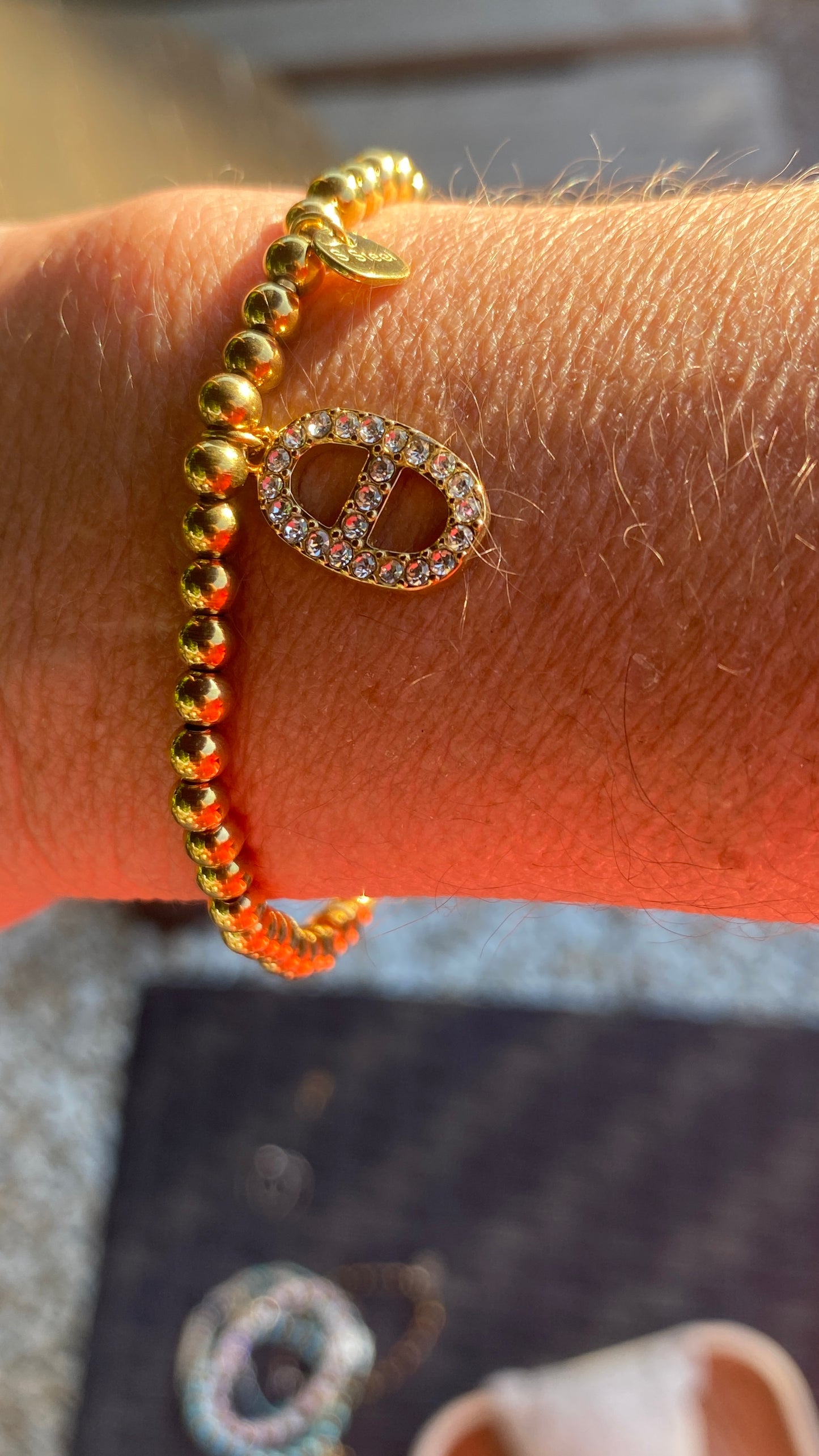 Bracelet doré "Médaillons"