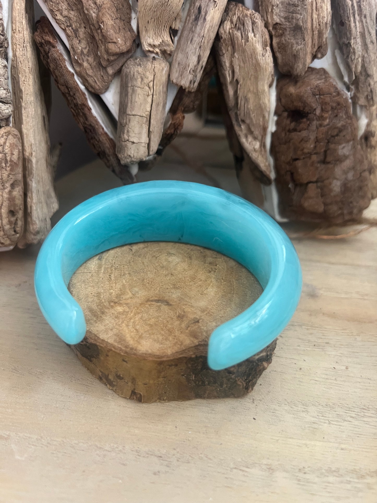 JONC OUVERT BLEU TURQUOISE