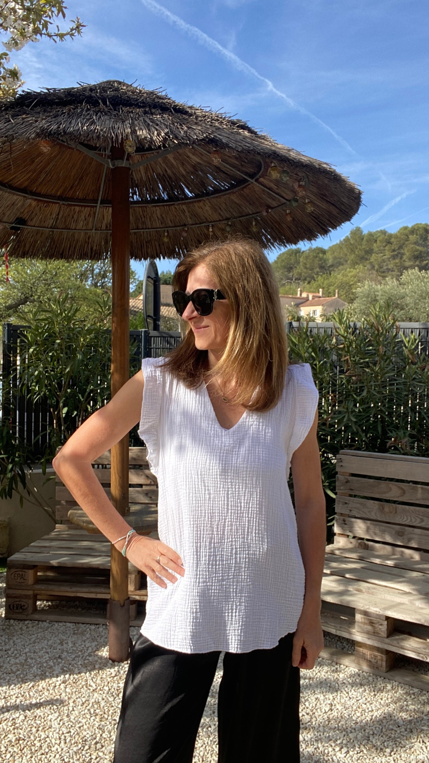 Top blanc Andrea