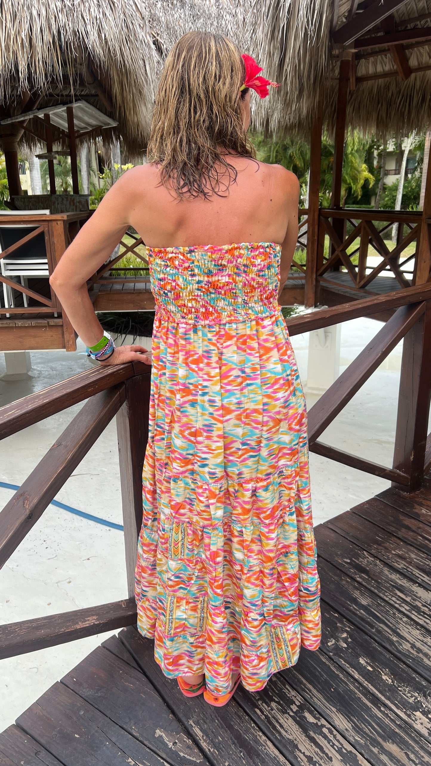 Robe 2en1 "BUSTIER" orange