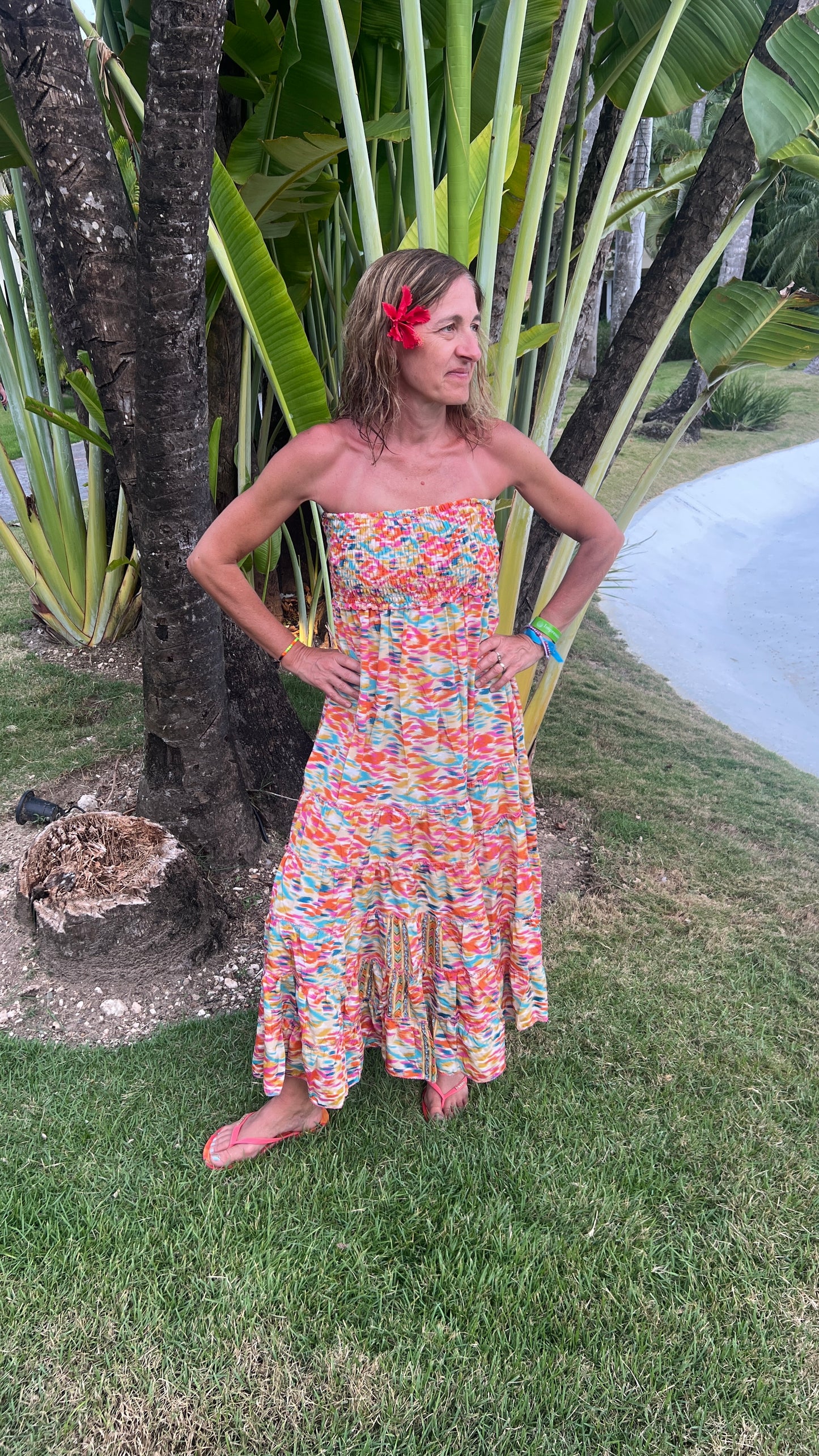 Robe 2en1 "BUSTIER" orange
