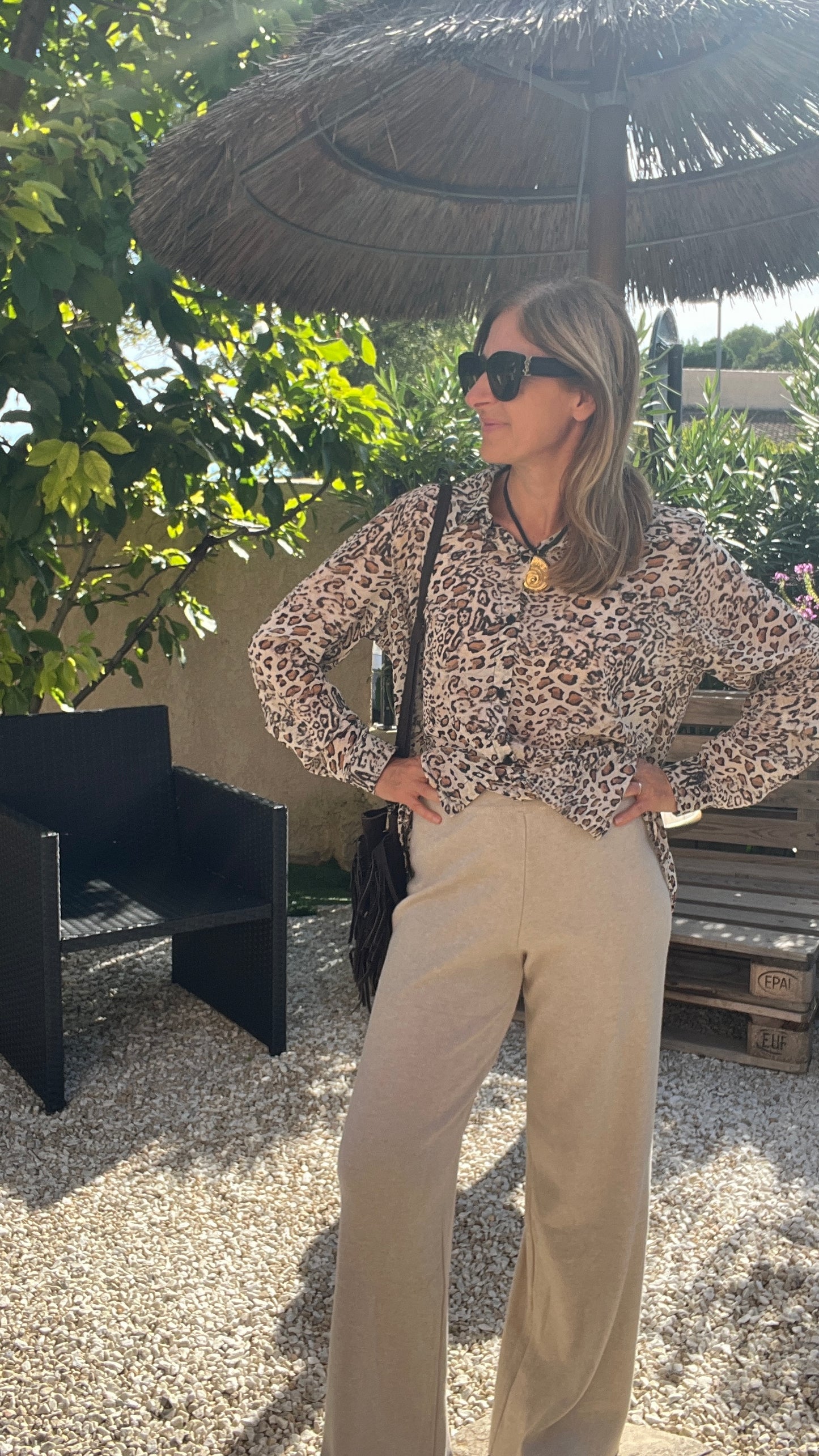 PANTALON BEIGE FLUIDE