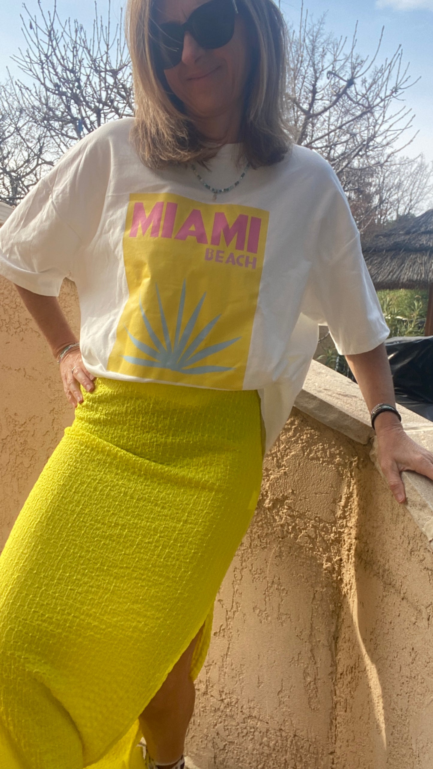 Tee-Shirt Blanc "MIAMI"