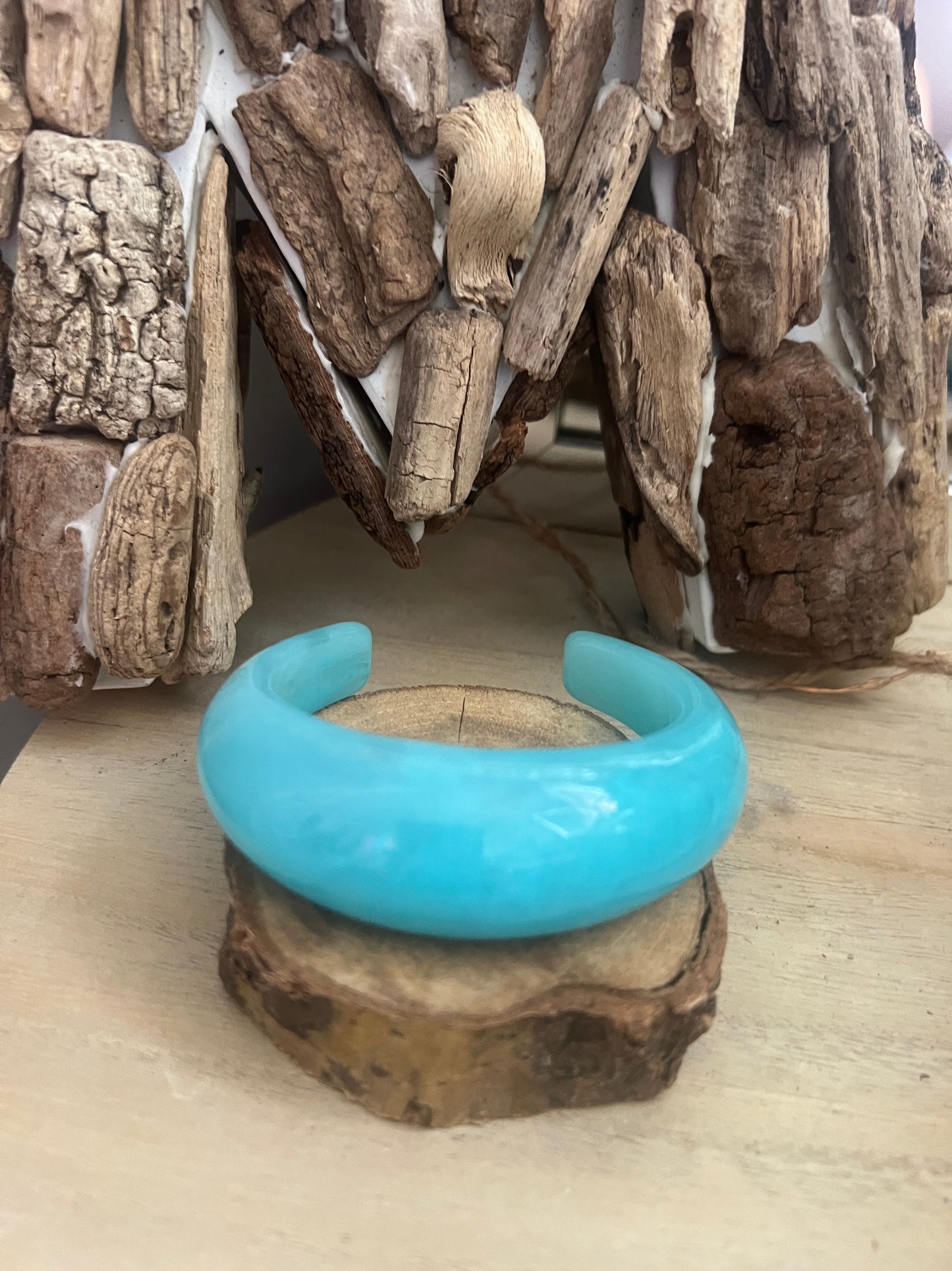JONC OUVERT BLEU TURQUOISE