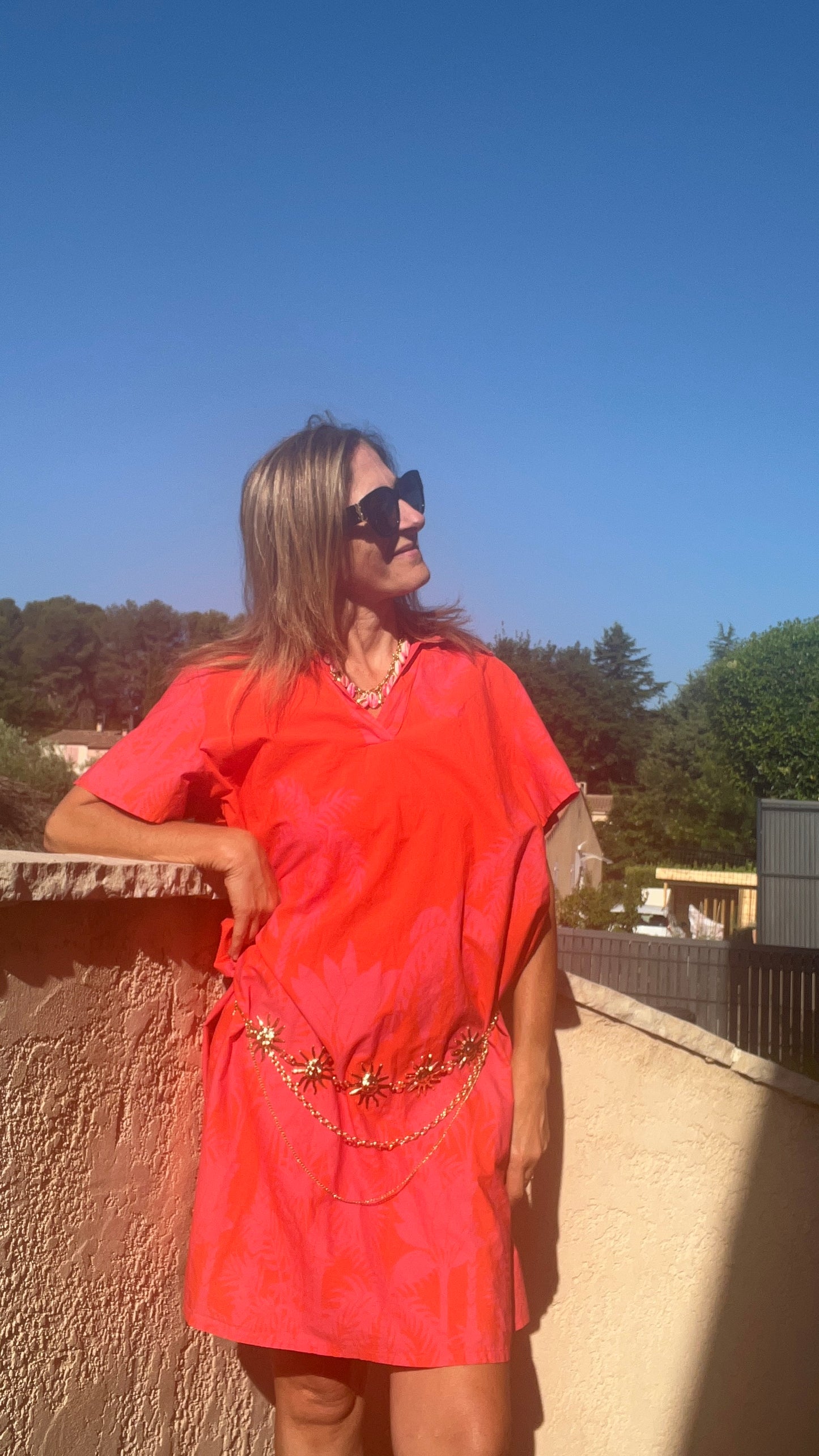 Ceinture bijoux doré "SOLEIL"