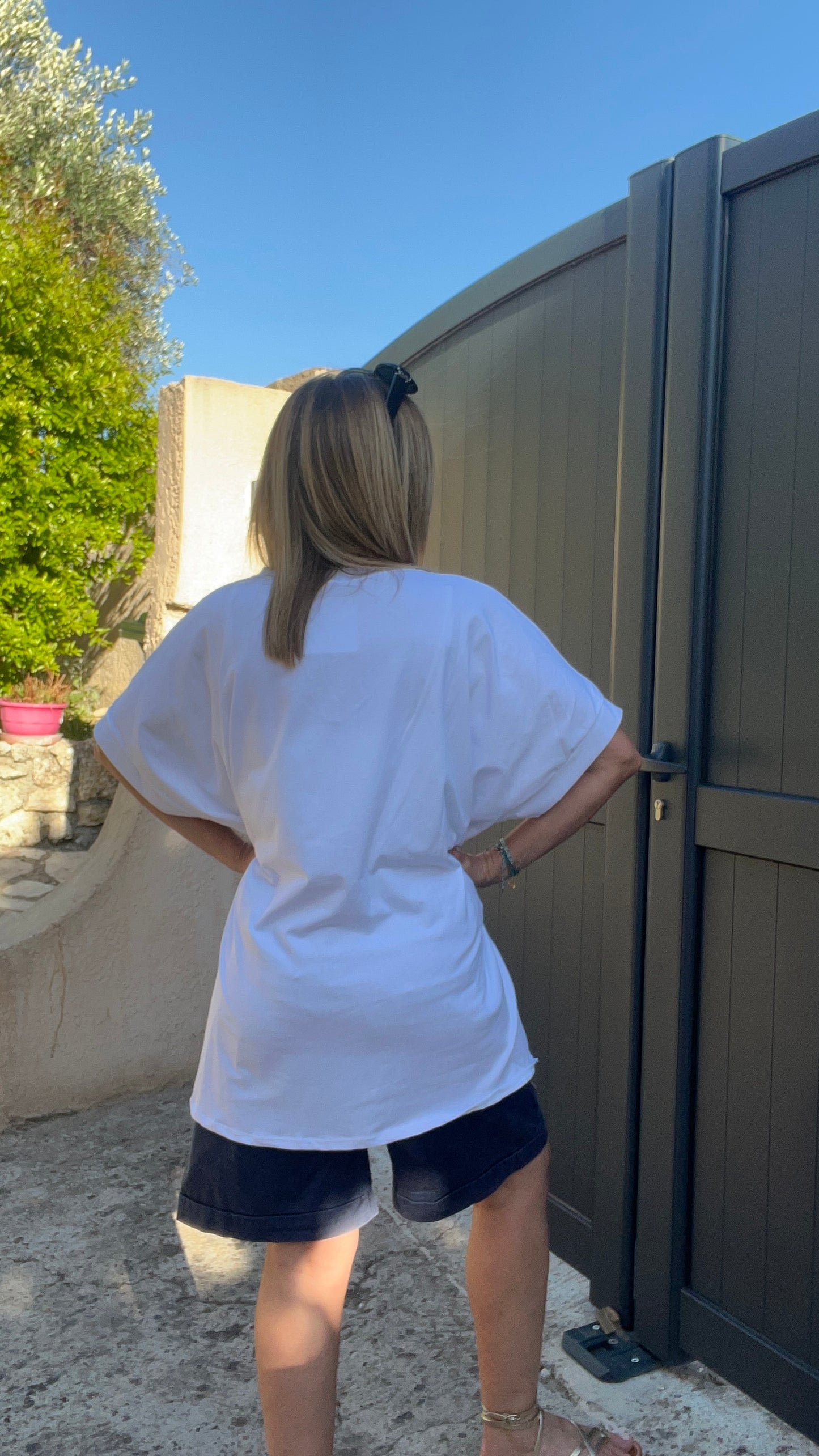 TEE SHIRT BLANC IBIZA "GRANDE TAILLE"