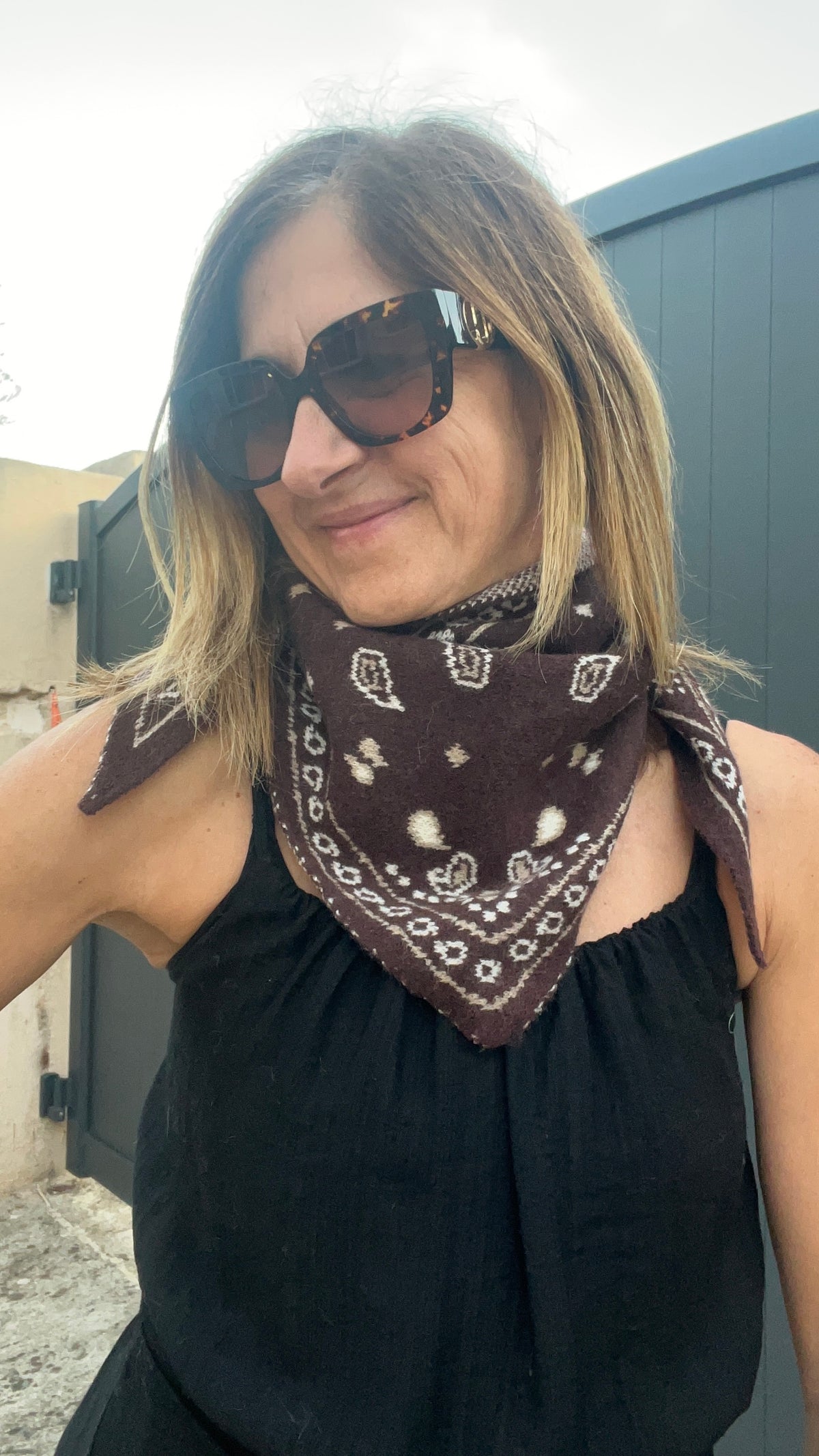PETIT TRIANGLE CHOCOLAT "BANDANA"