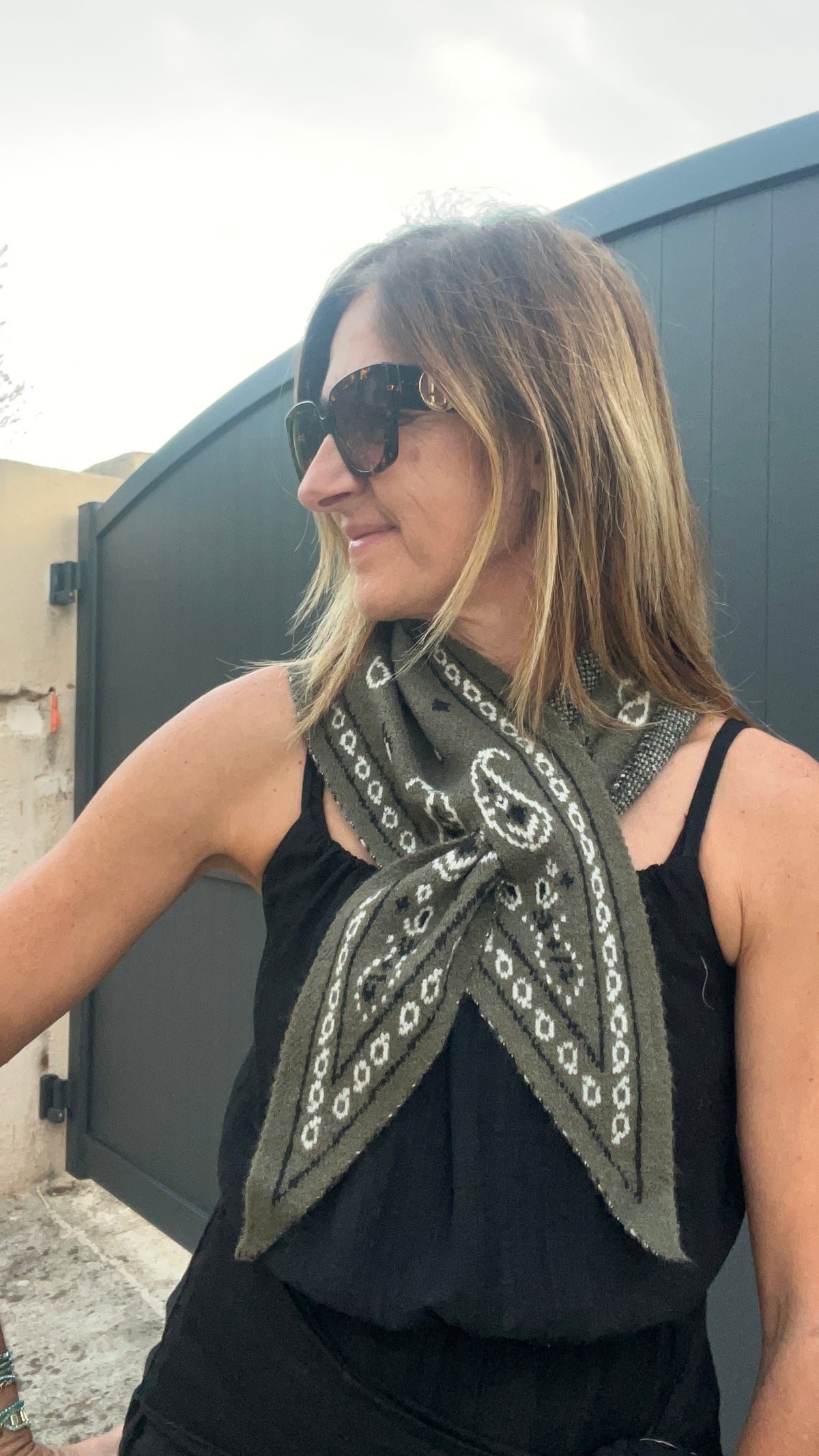 PETIT TRIANGLE KAKI "BANDANA"
