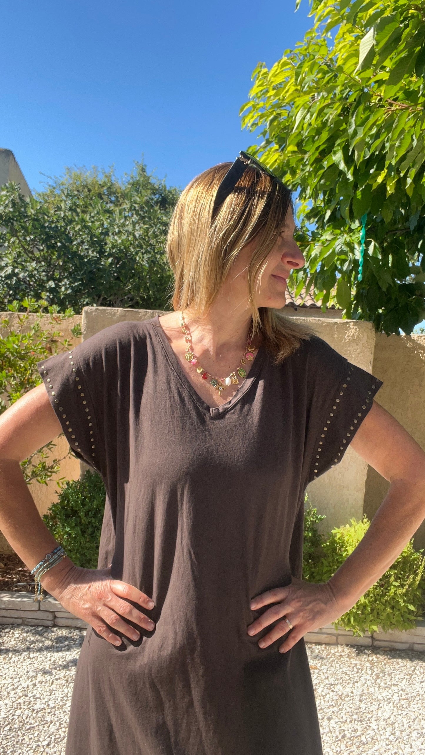ROBE TEE SHIRT CHOCOLAT