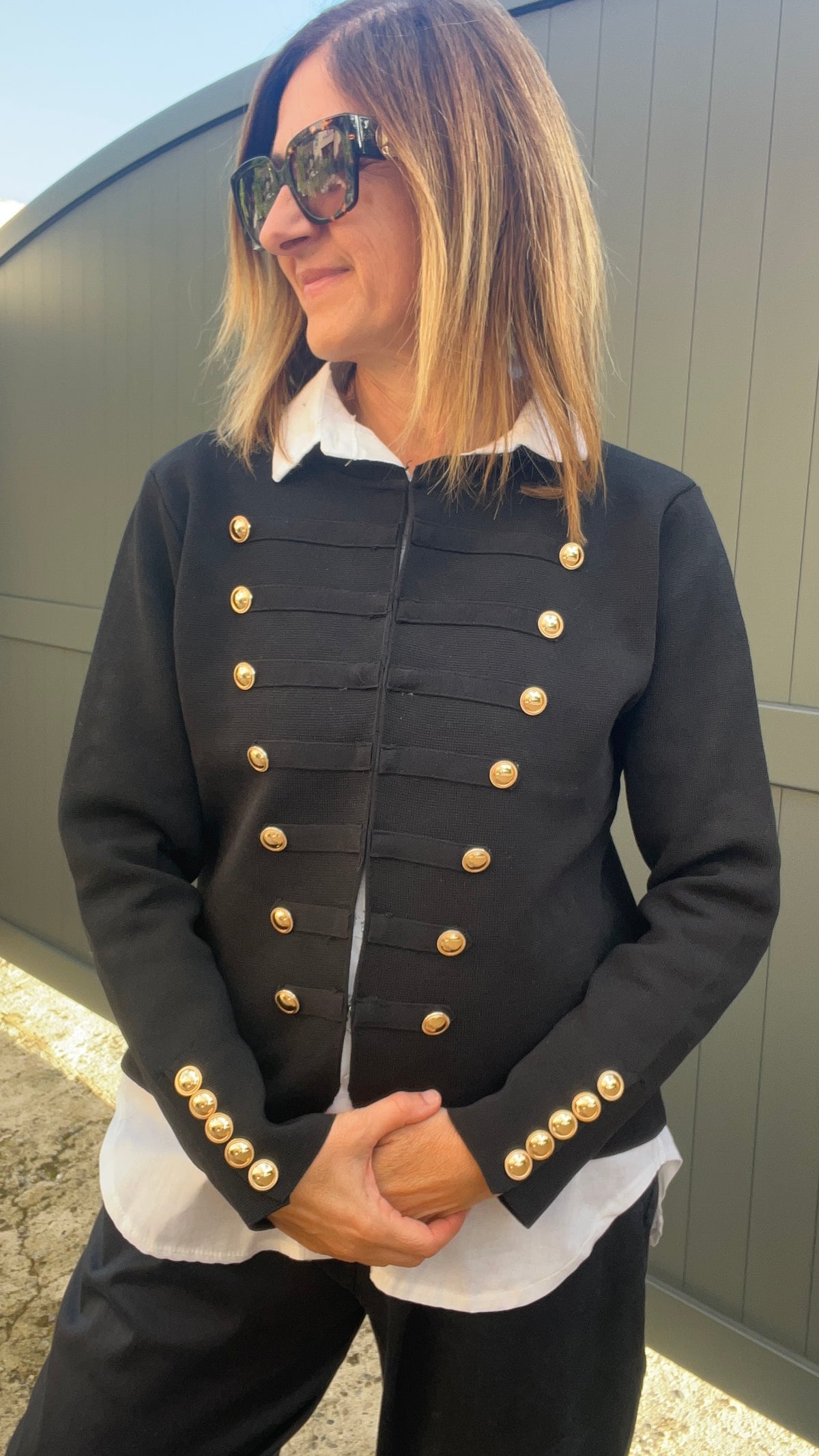 VESTE NOIRE MILITAIRE