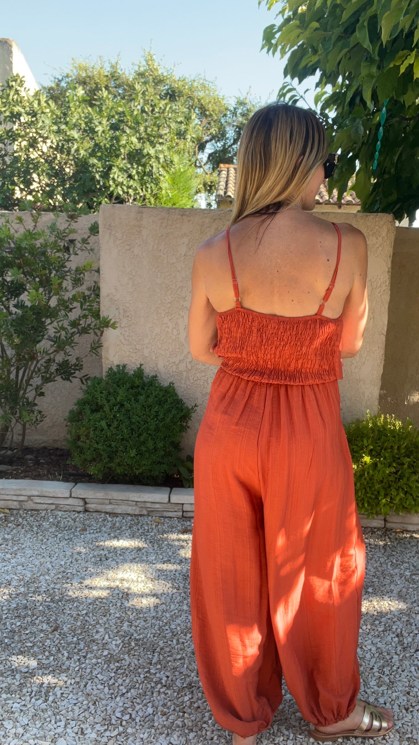 COMBINAISON TERRA COTTA PANTALON ALADIN
